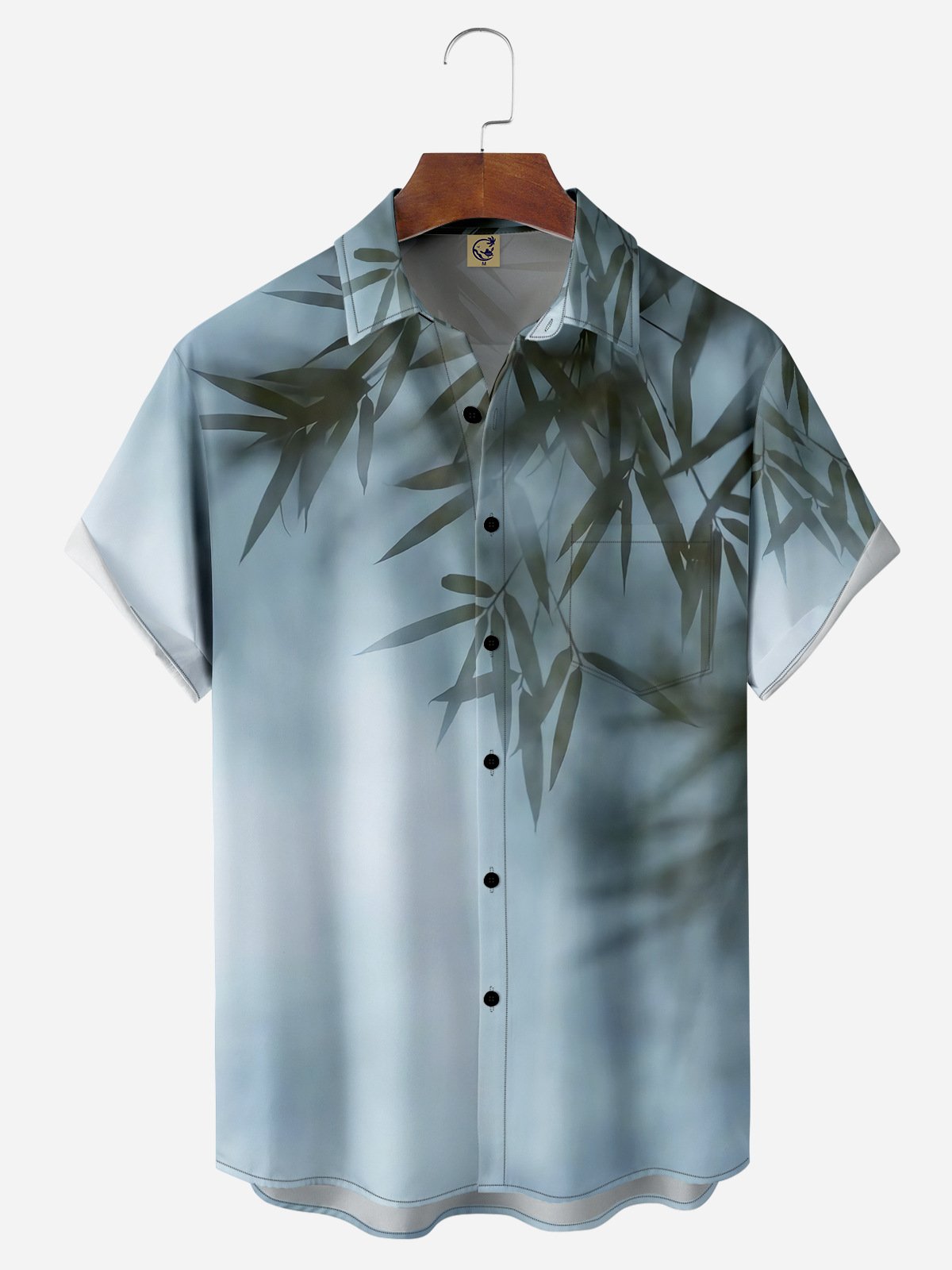 Bamboo Chest Pocket Short Sleeve Casual Shirt