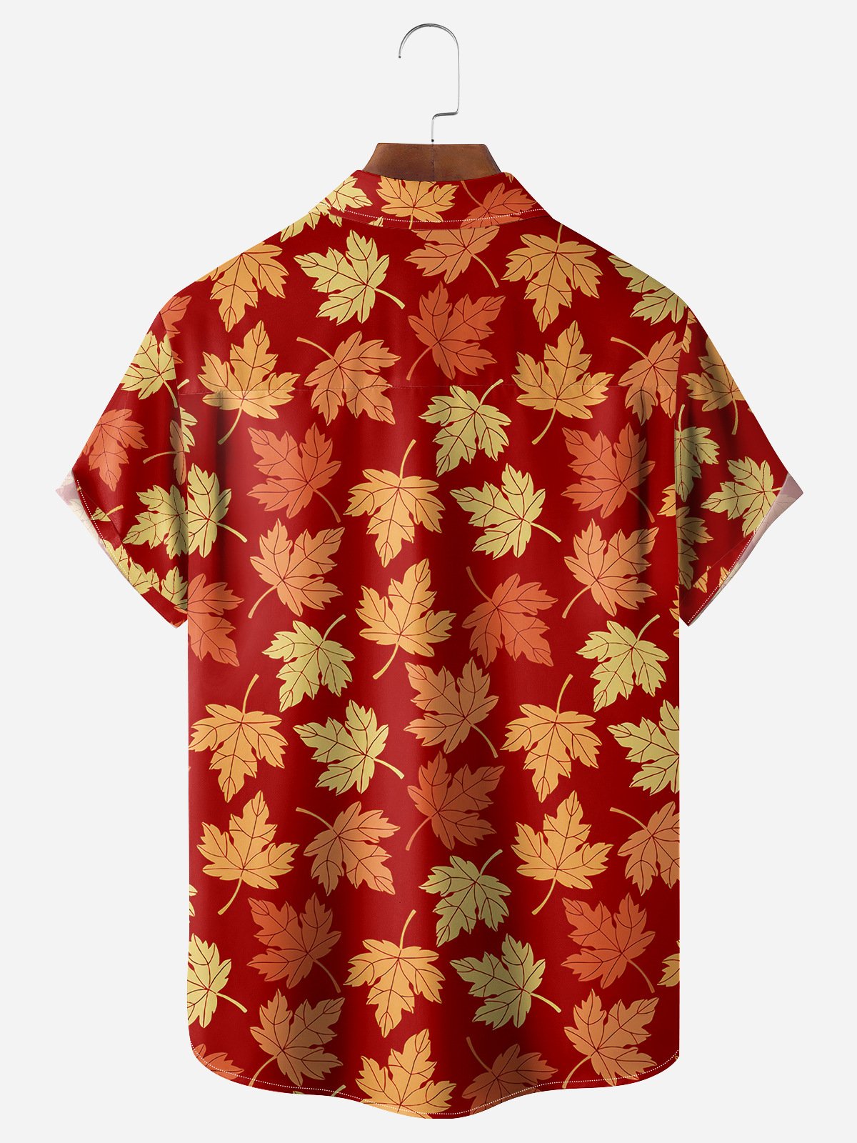 Canada Maple Leaf Chest Pocket Short Sleeves Casual Shirts