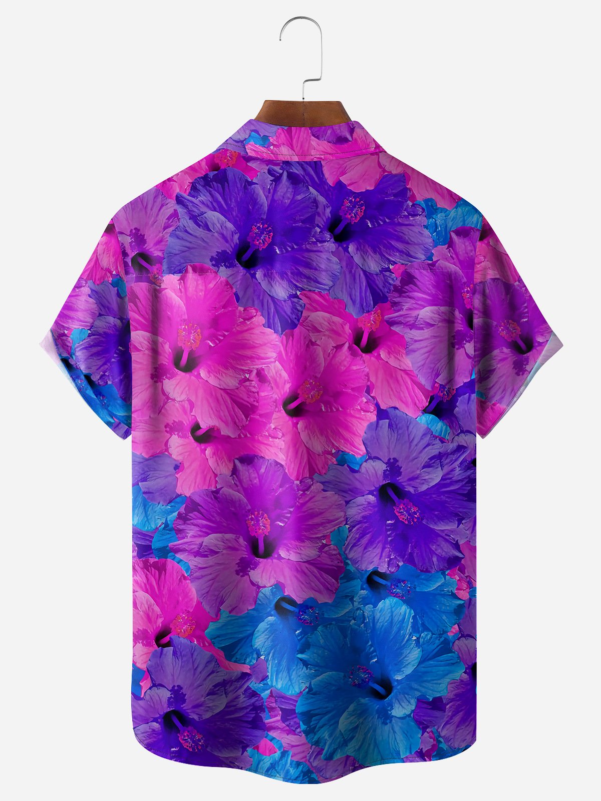 Hibiscus Chest Pocket Short Sleeve Hawaiian Shirt