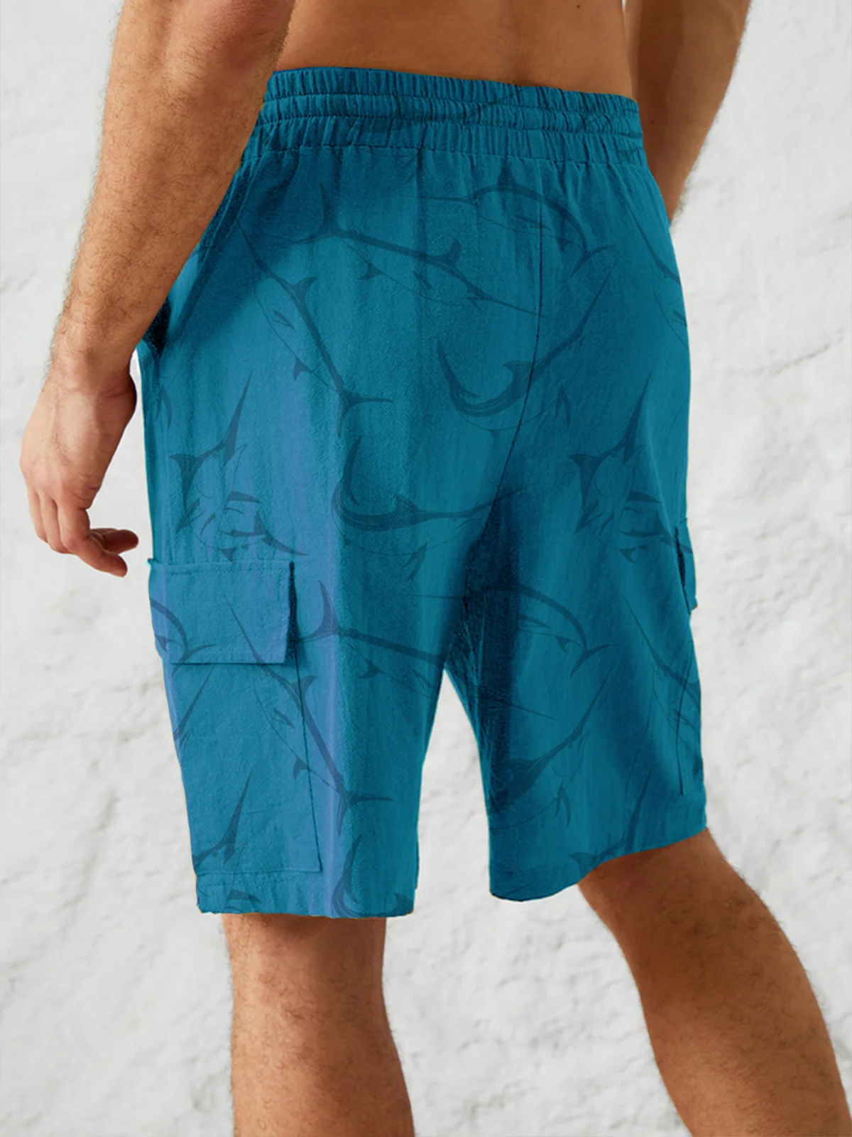 Marlins Print Cargo Shorts