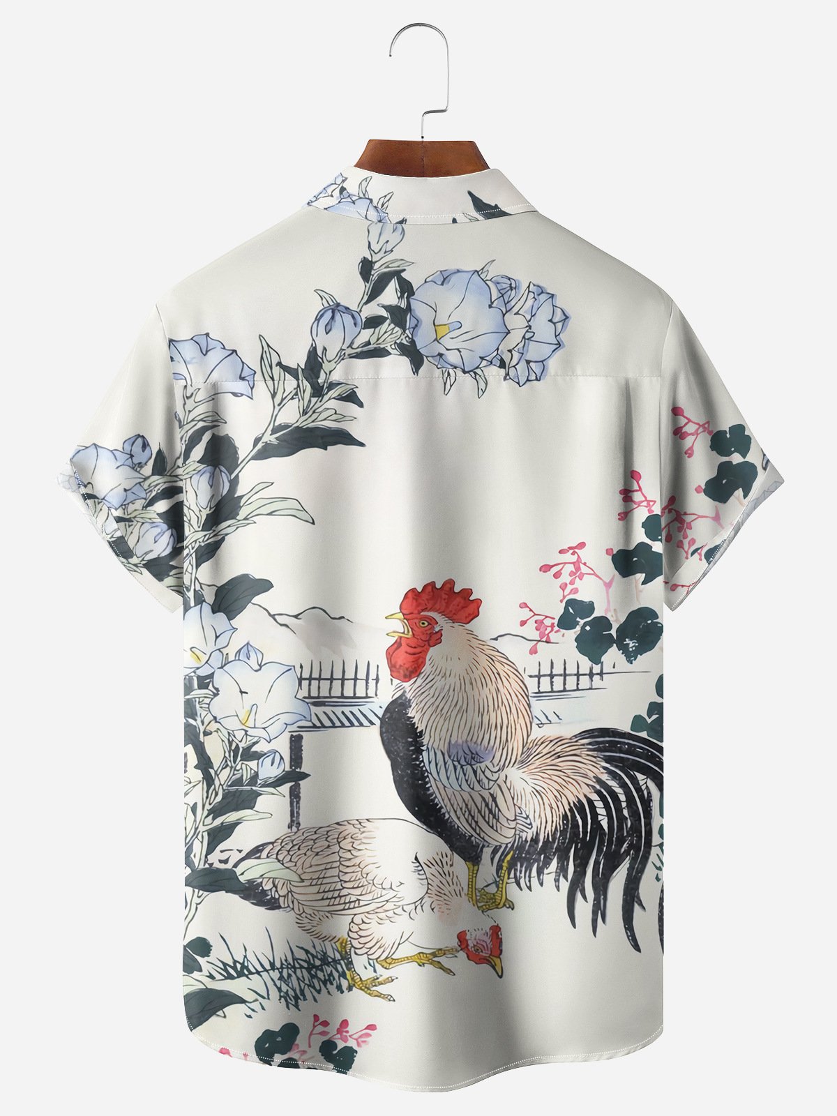 Chicken Chest Pocket Short Sleeve Shirt