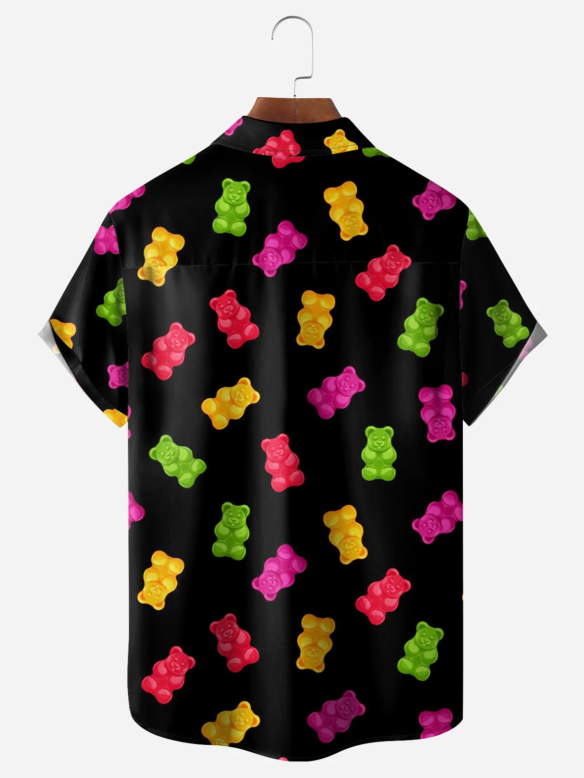 Gummy Bear Pocket Short Sleeve Casual Shirt