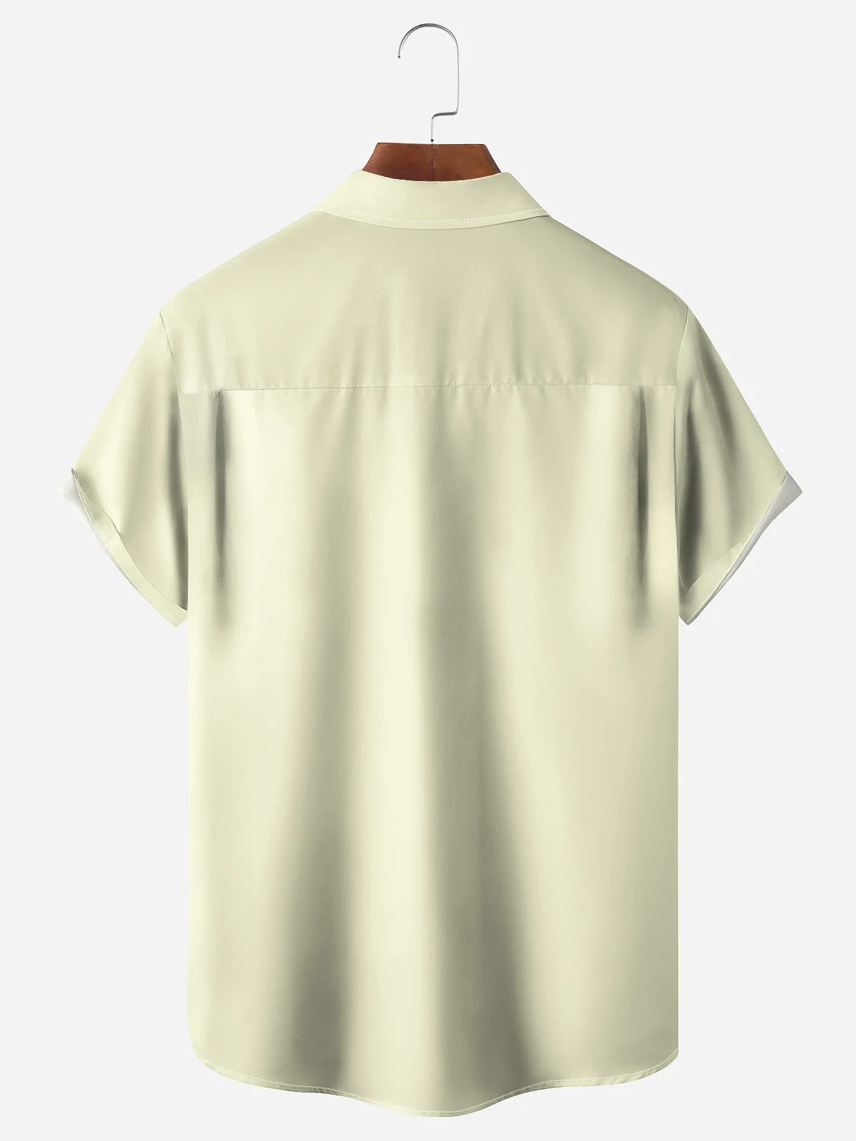 Lemon Mediterranean Chest Pocket Short Sleeve Bowling Shirt