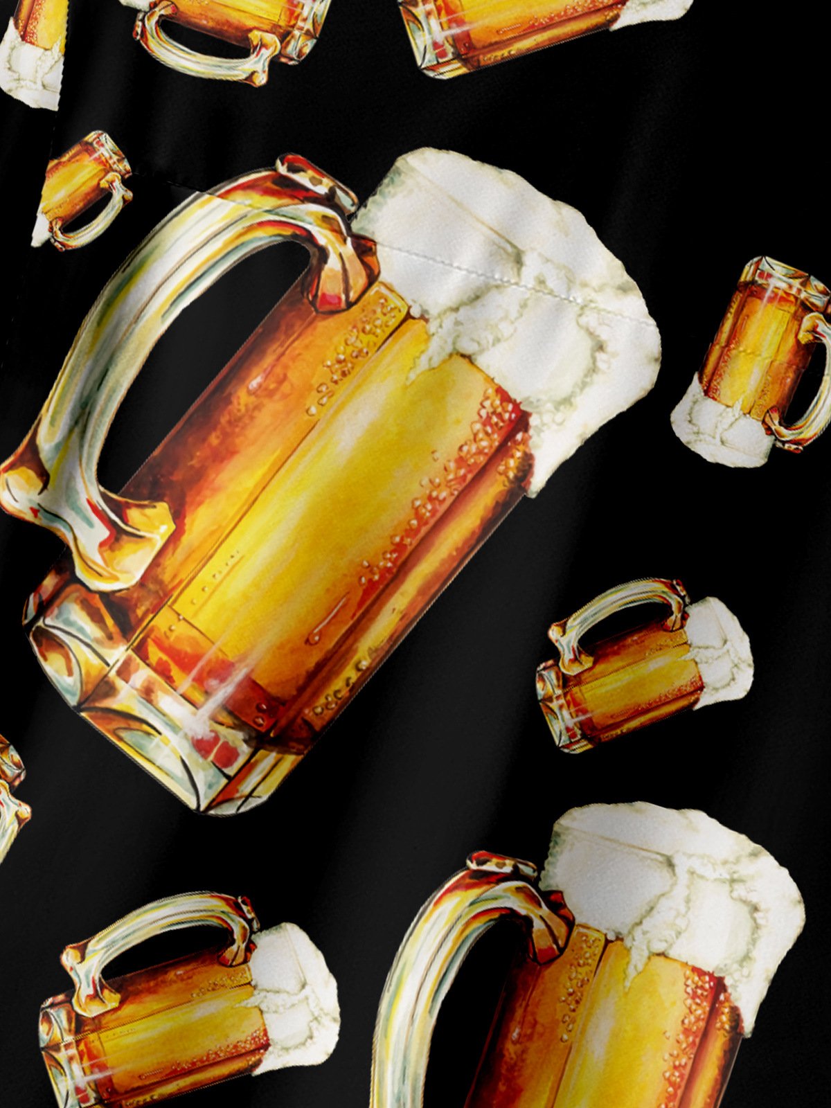 Beer Chest Pocket Short Sleeve Hawaiian Shirt