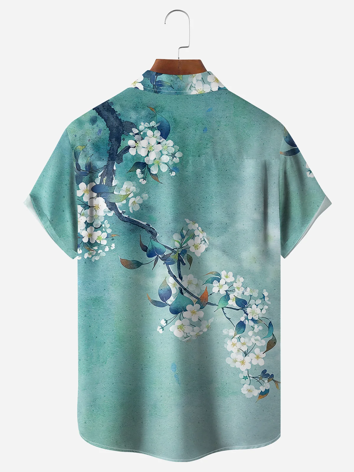 Japanese Culture Sakura Chest Pocket Short Sleeve Hawaiian Shirt