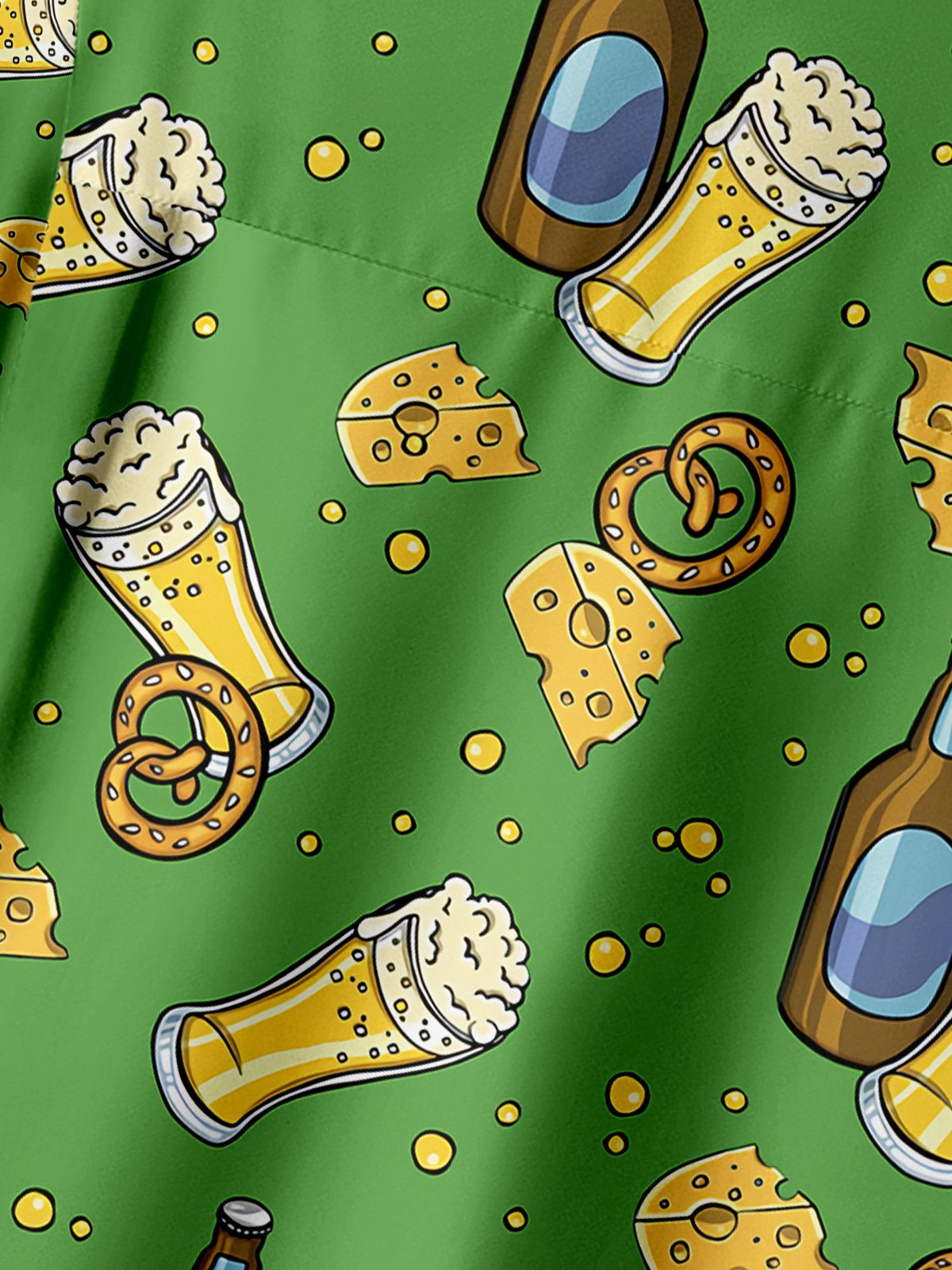 Oktoberfest Chest Pocket Short Sleeve Hawaiian Shirt