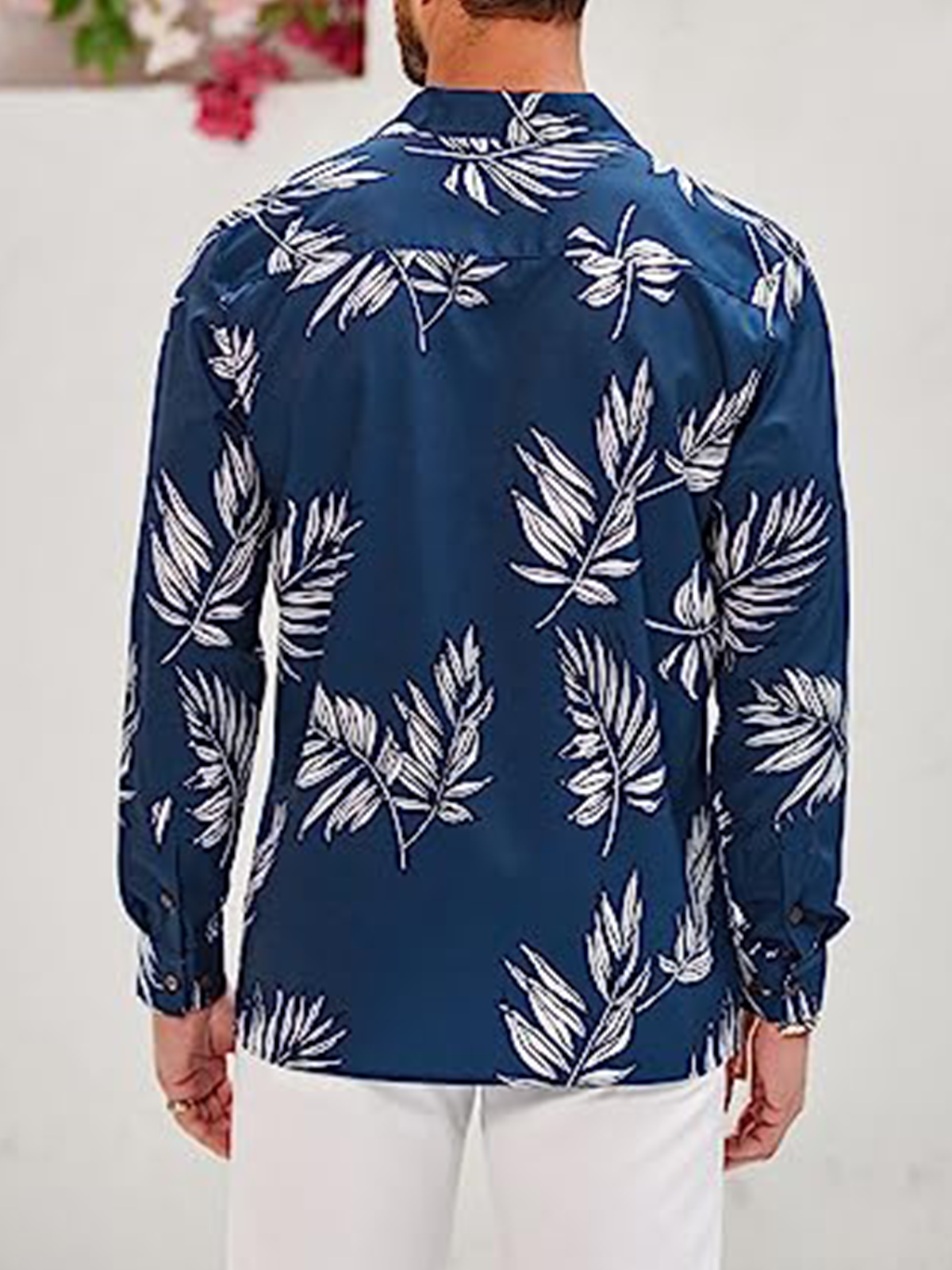 Hawaiian Floral Long Sleeves Casual Shirt