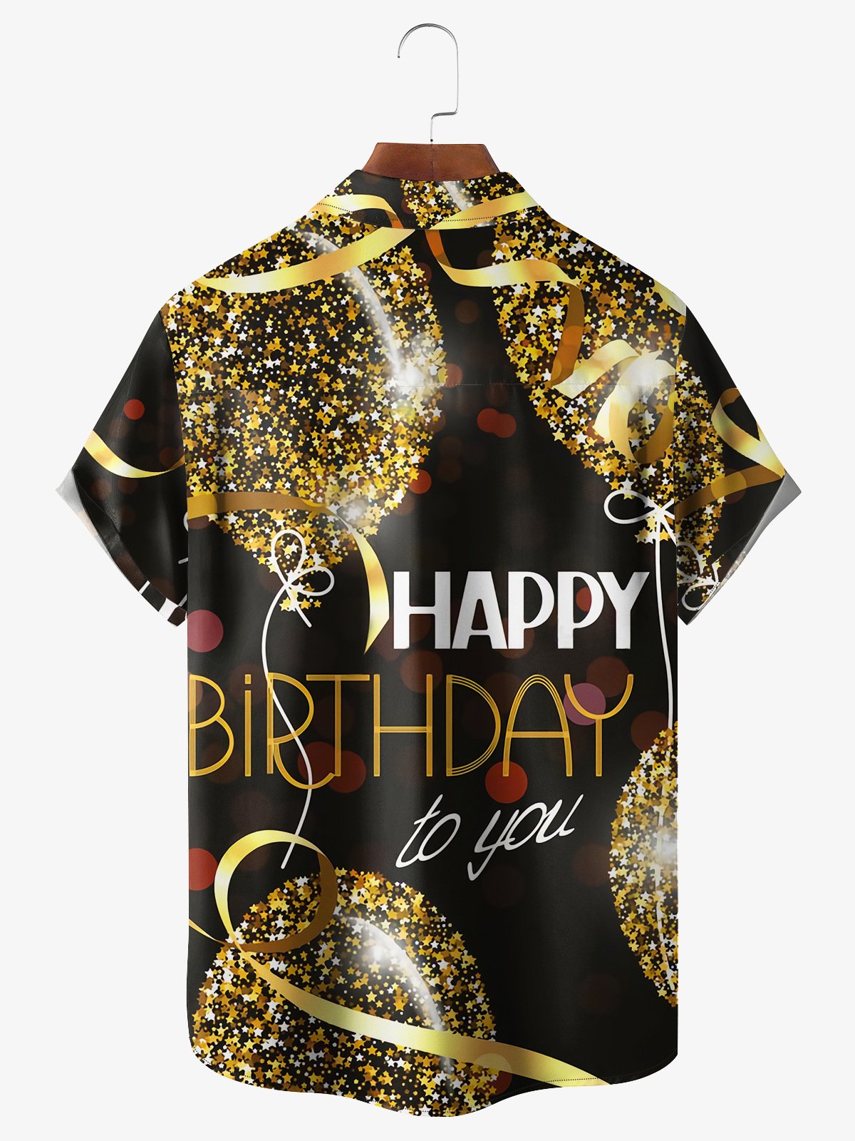 Birthday Anniversary Chest Pocket Short Sleeve Casual Shirt