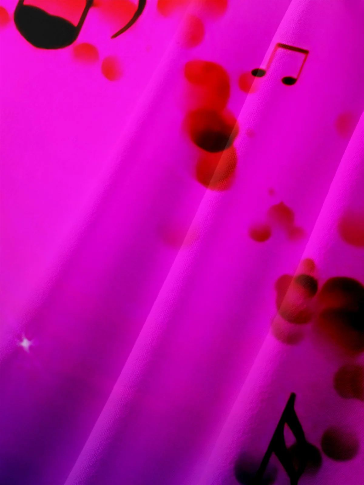 Music Note Chest Pocket Short Sleeve Hawaiian Shirt