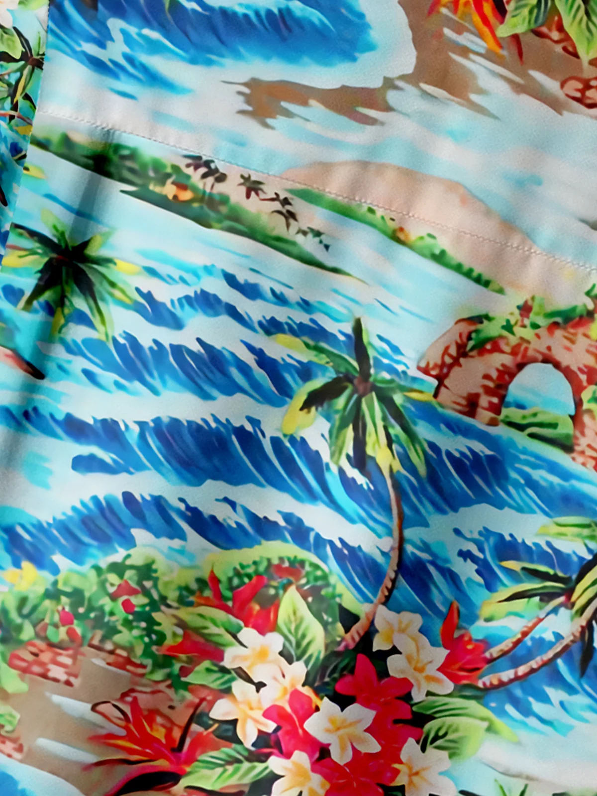 Santa Rubber Duckie Chest Pocket Short Sleeve Hawaiian Shirt