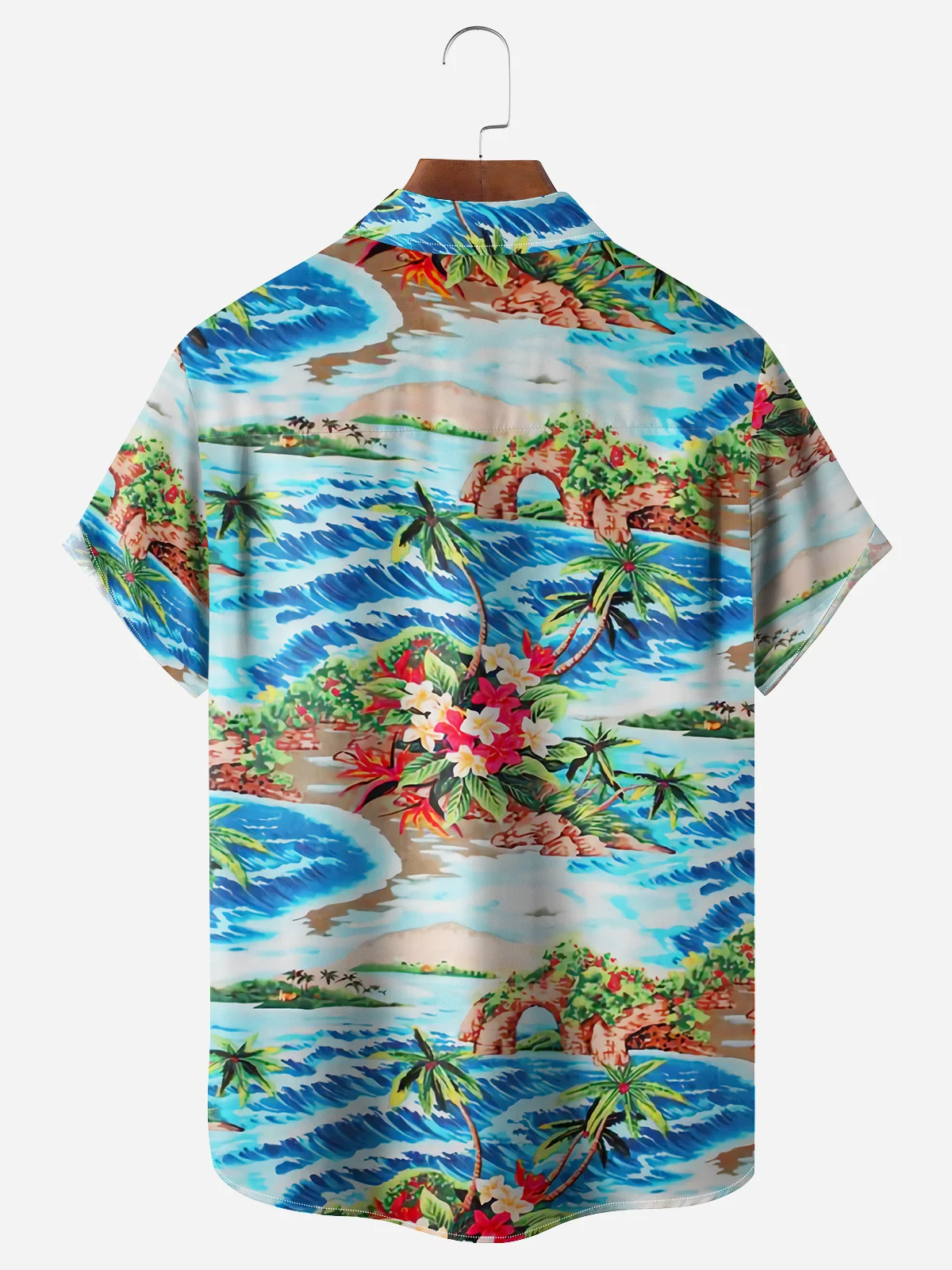 Santa Rubber Duckie Chest Pocket Short Sleeve Hawaiian Shirt