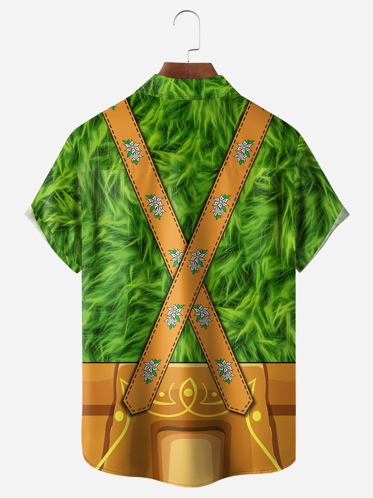 Christmas Cosplay Chest Pocket Short Sleeve Casual Shirt