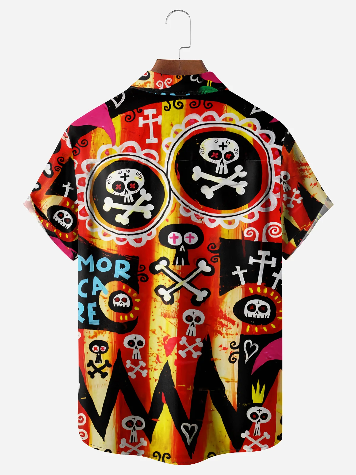 Mexican Culture Chest Pocket Short Sleeve Hawaiian Shirt