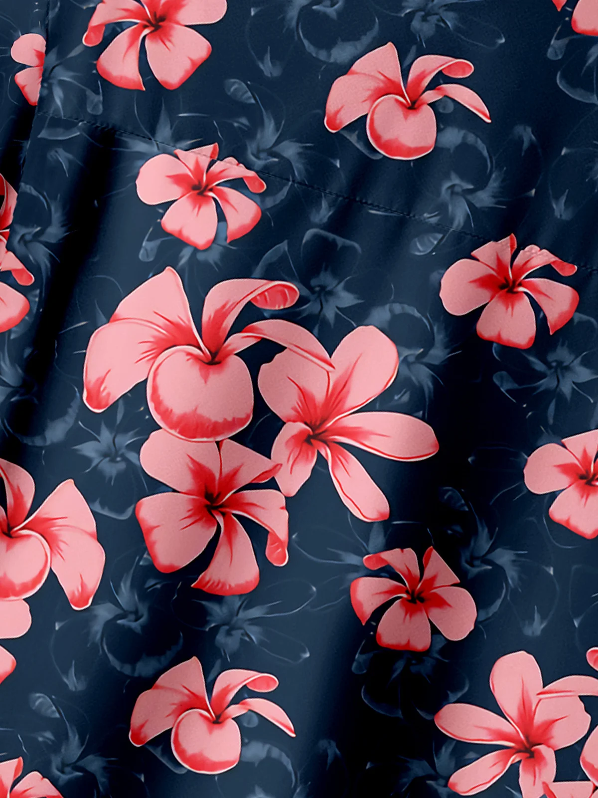 Floral Chest Pocket Short Sleeve Hawaiian Shirt