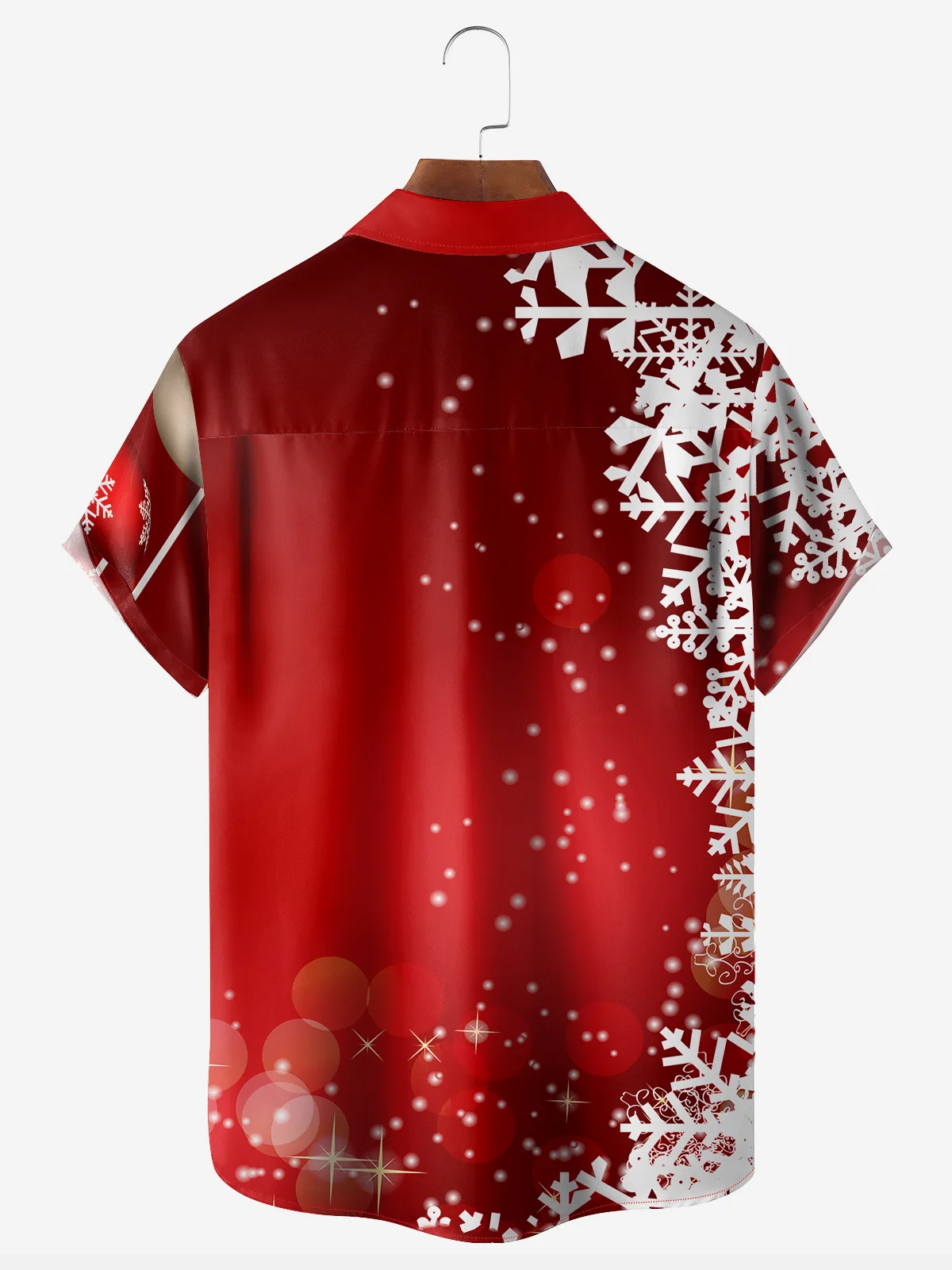 Santa Chest Pocket Short Sleeve Casual Shirt