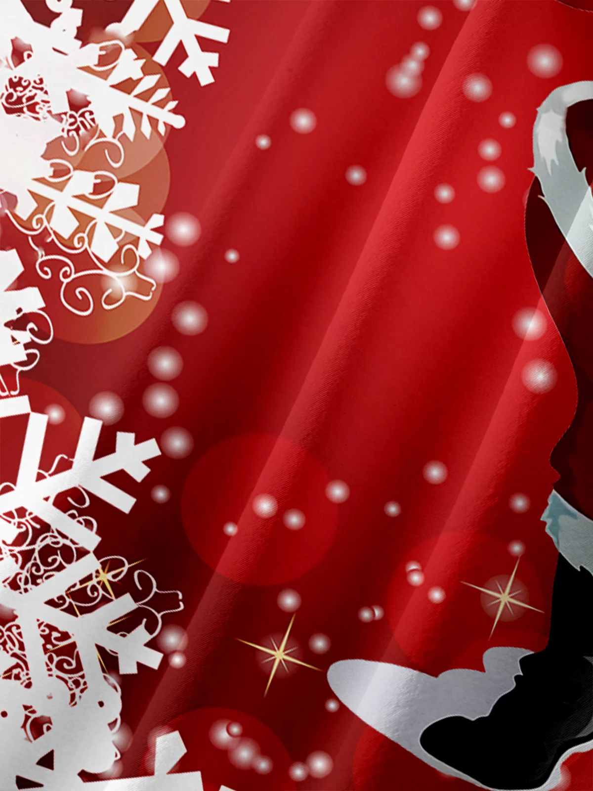 Santa Chest Pocket Short Sleeve Casual Shirt