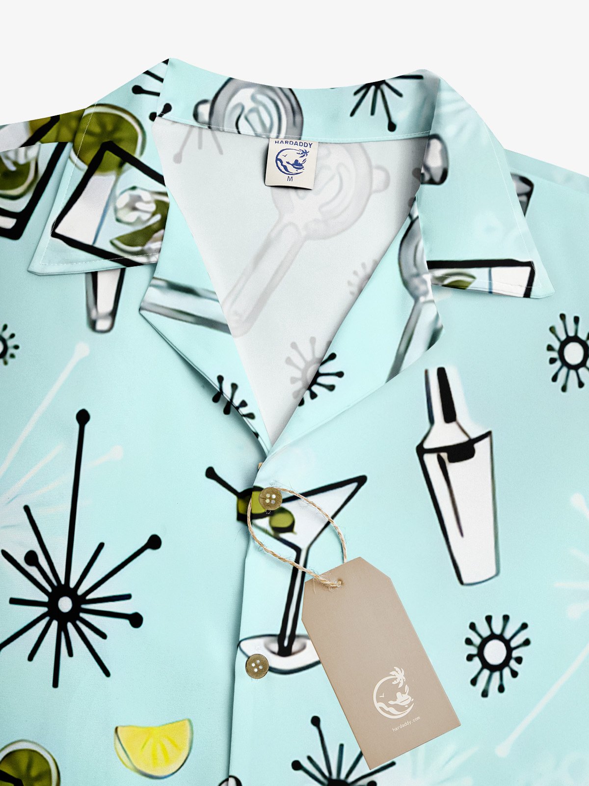 Hardaddy Artistic Cocktail Short Sleeve Aloha Shirt