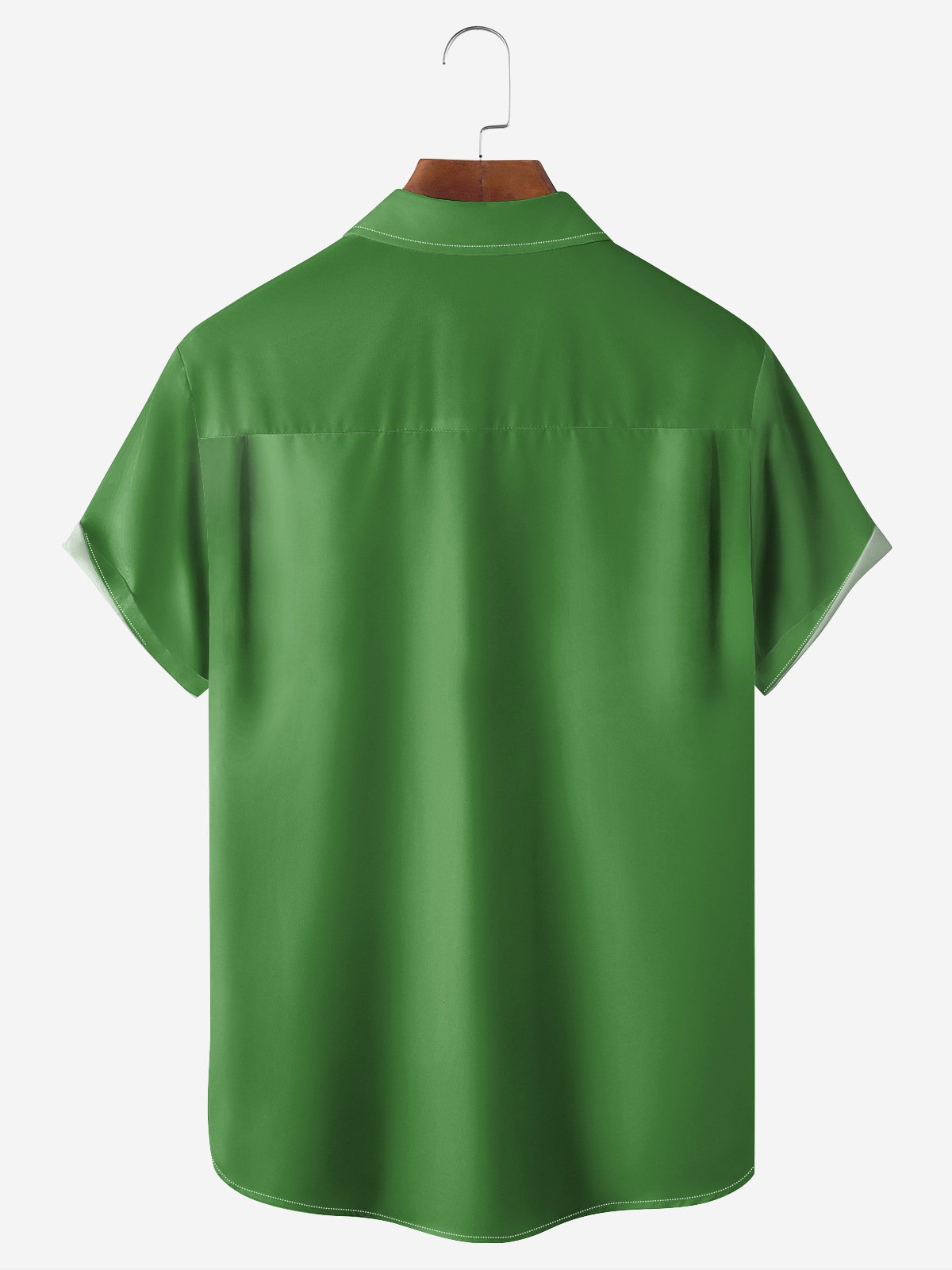 Florida Crocodile Chest Pocket Short Sleeve Casual Shirt