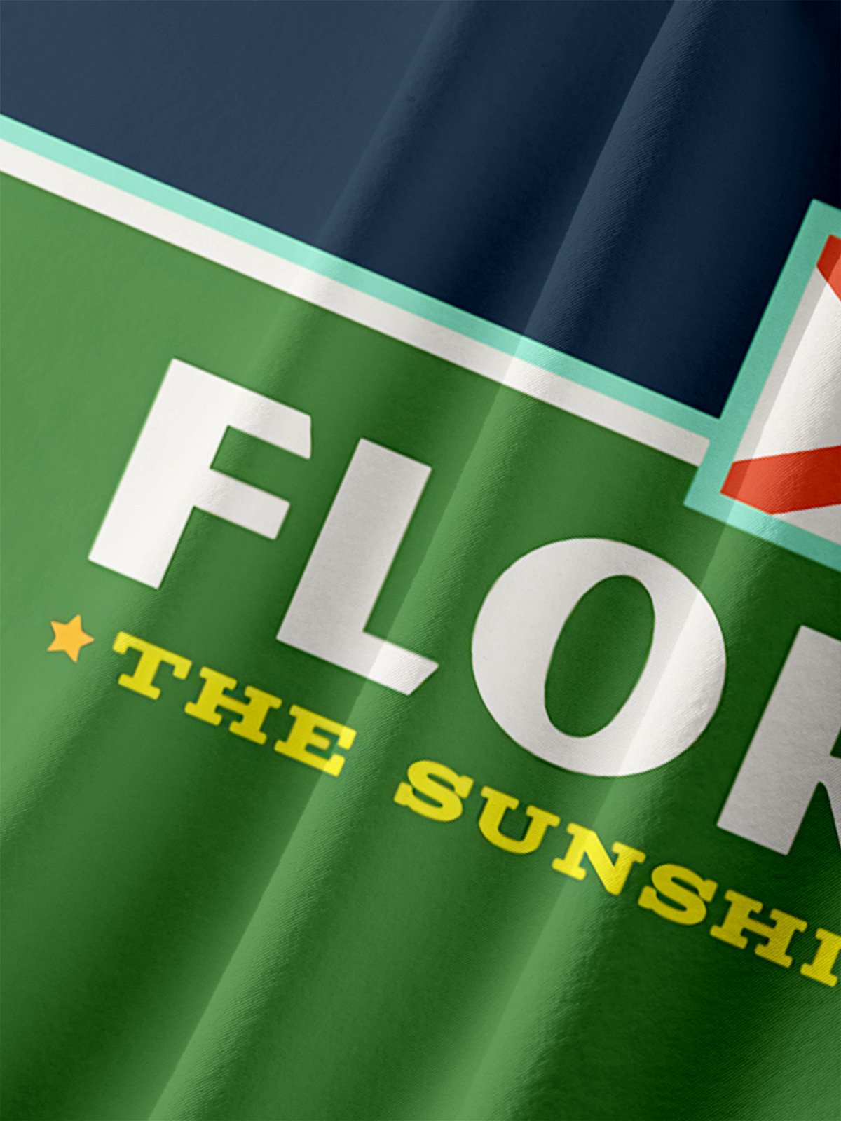 Florida Crocodile Chest Pocket Short Sleeve Casual Shirt