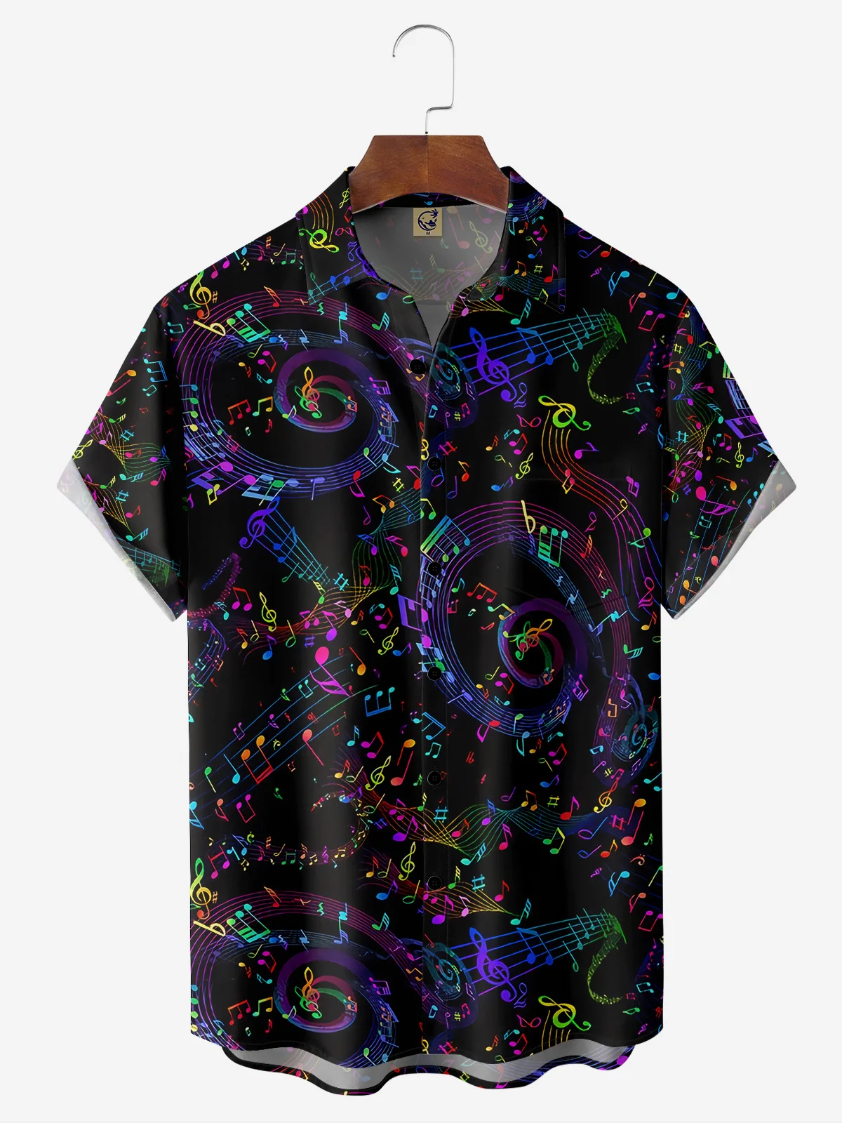 Music Chest Pocket Short Sleeve Shirt