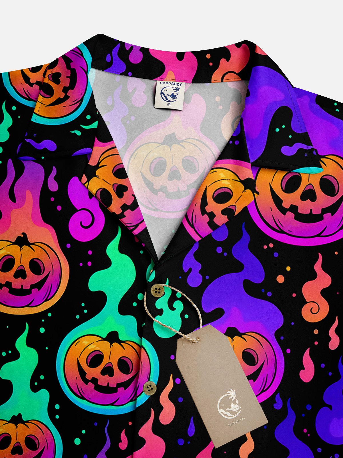 Halloween Pumpkin Short Sleeve Aloha Shirt