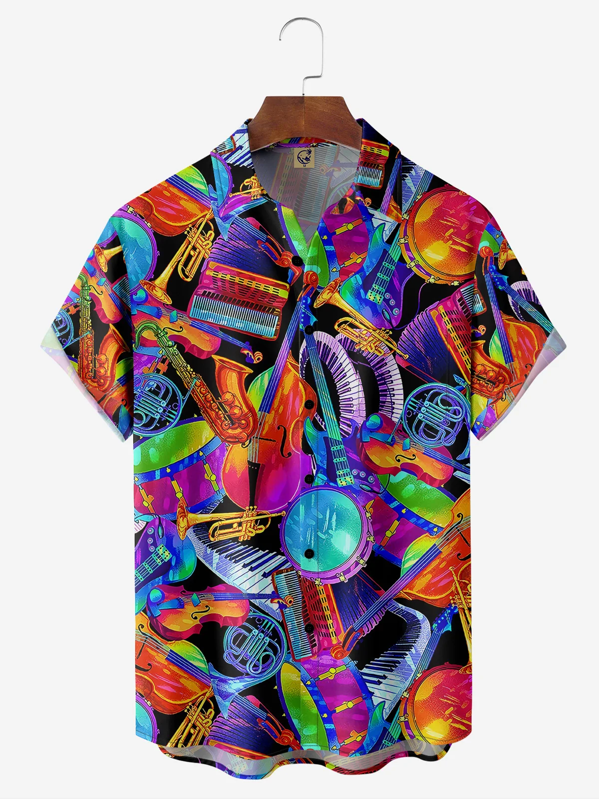 Music Chest Pocket Short Sleeve Shirt
