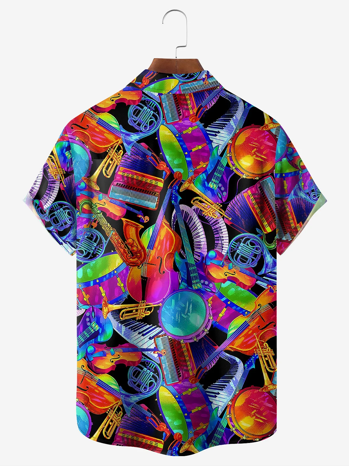 Music Chest Pocket Short Sleeve Shirt