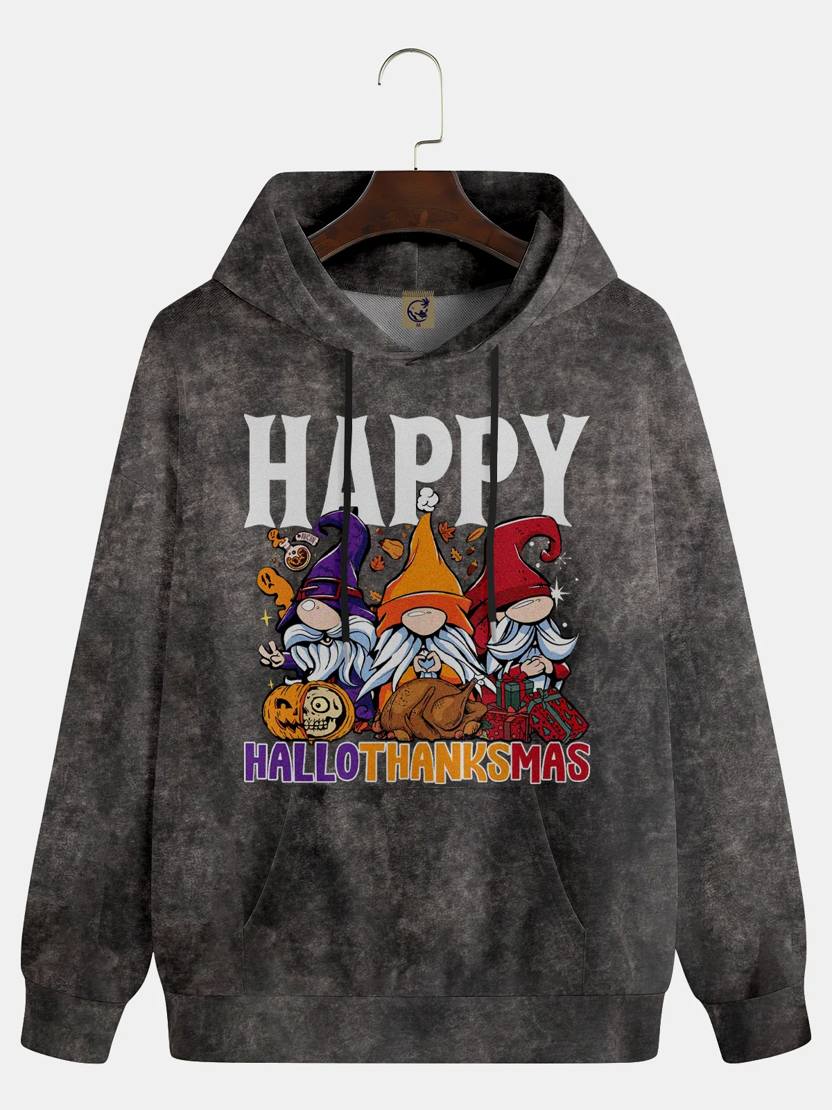 Halloween Christmas Thanksgiving Day Gnomes Hoodie Sweatshirt