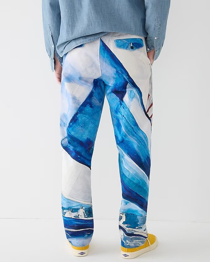 Hardaddy Abstract Print Casual Pants