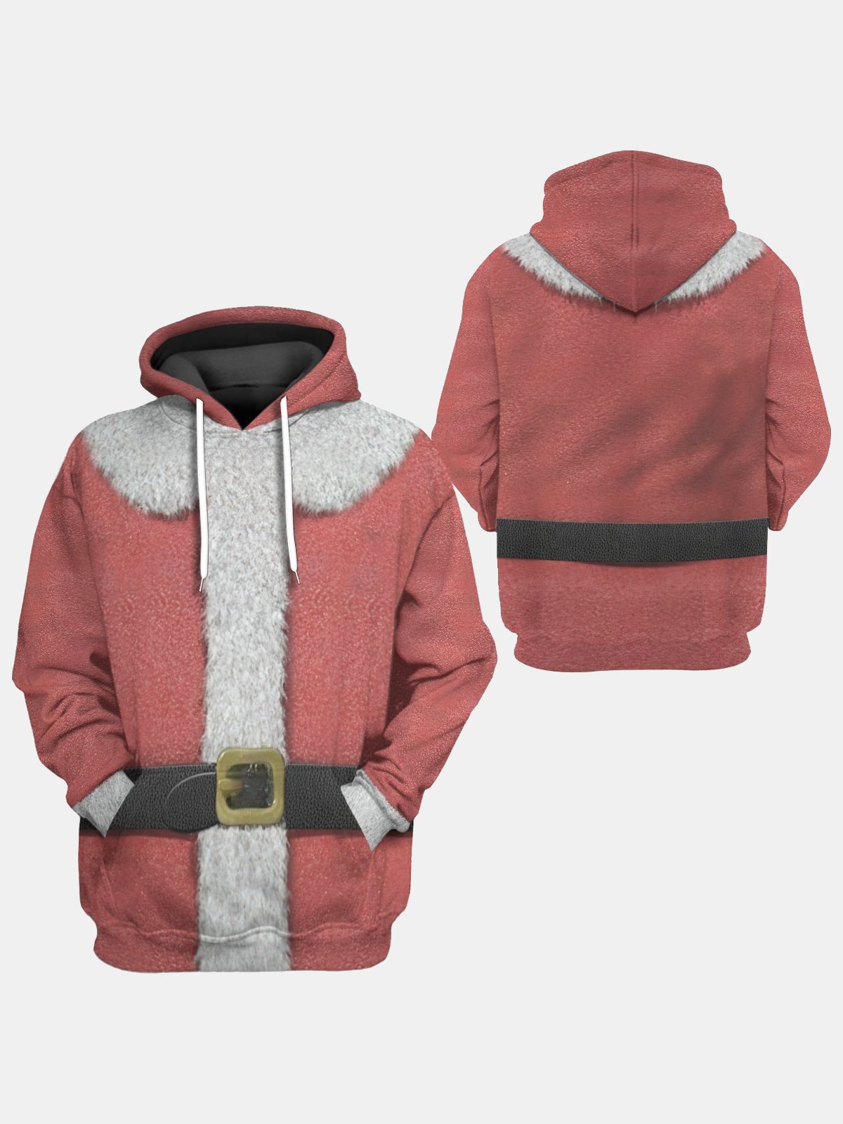 Christmas Santa Claus Costume Hoodie Ugly Sweatshirt