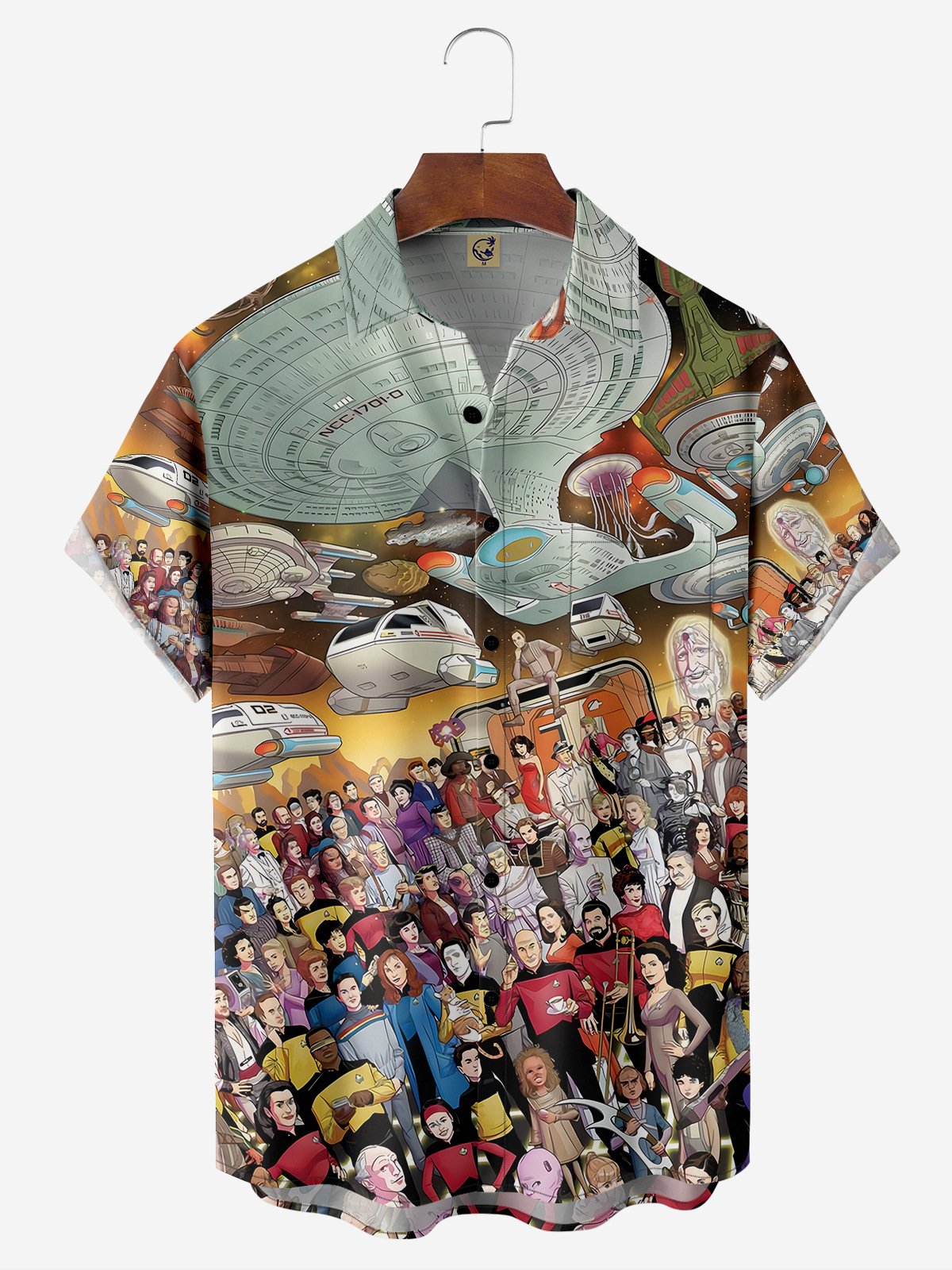 Alien Nation Chest Pocket Short Sleeve Casual Shirt