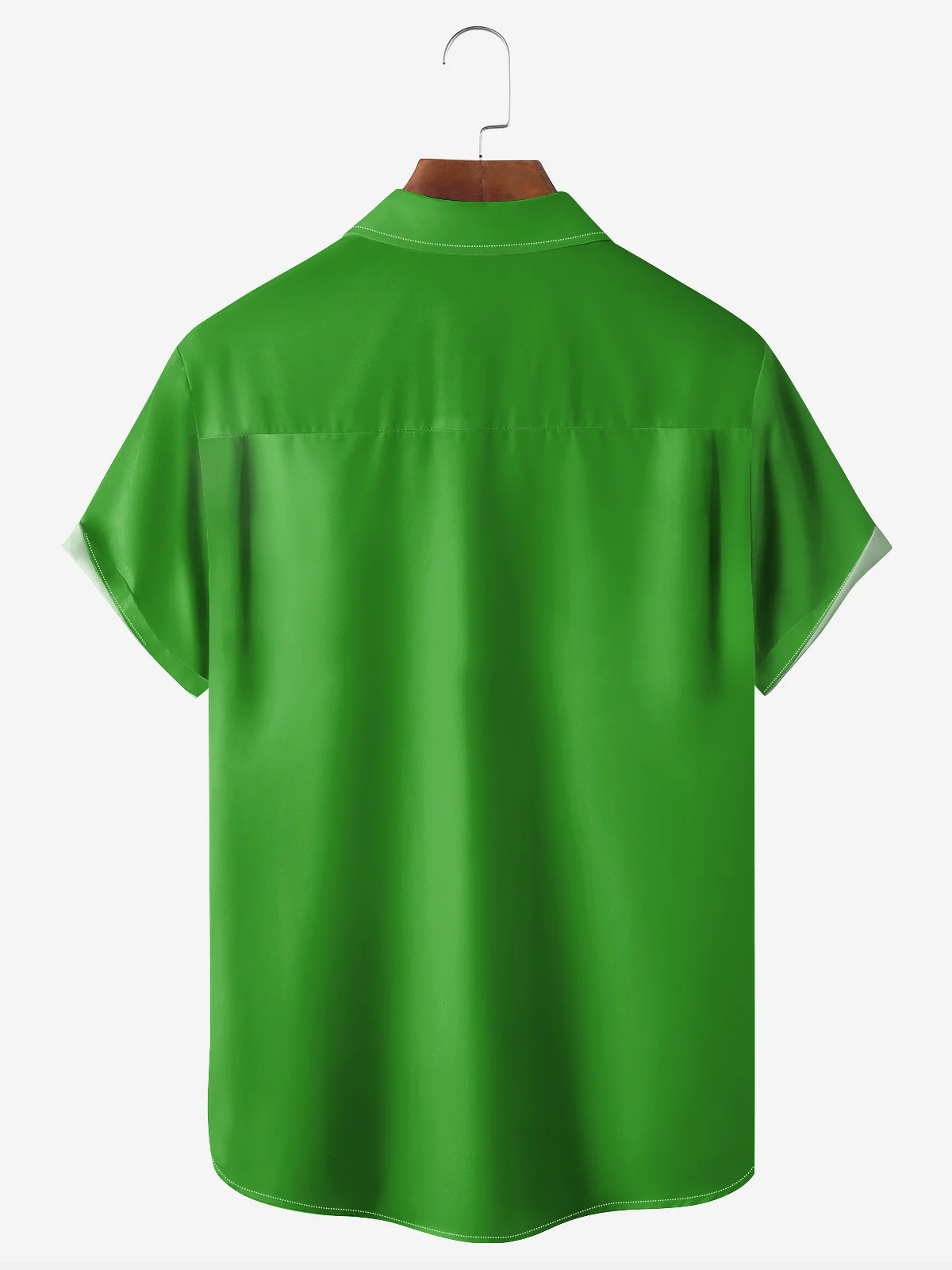 Christmas Chest Pocket Short Sleeve Bowling Shirt