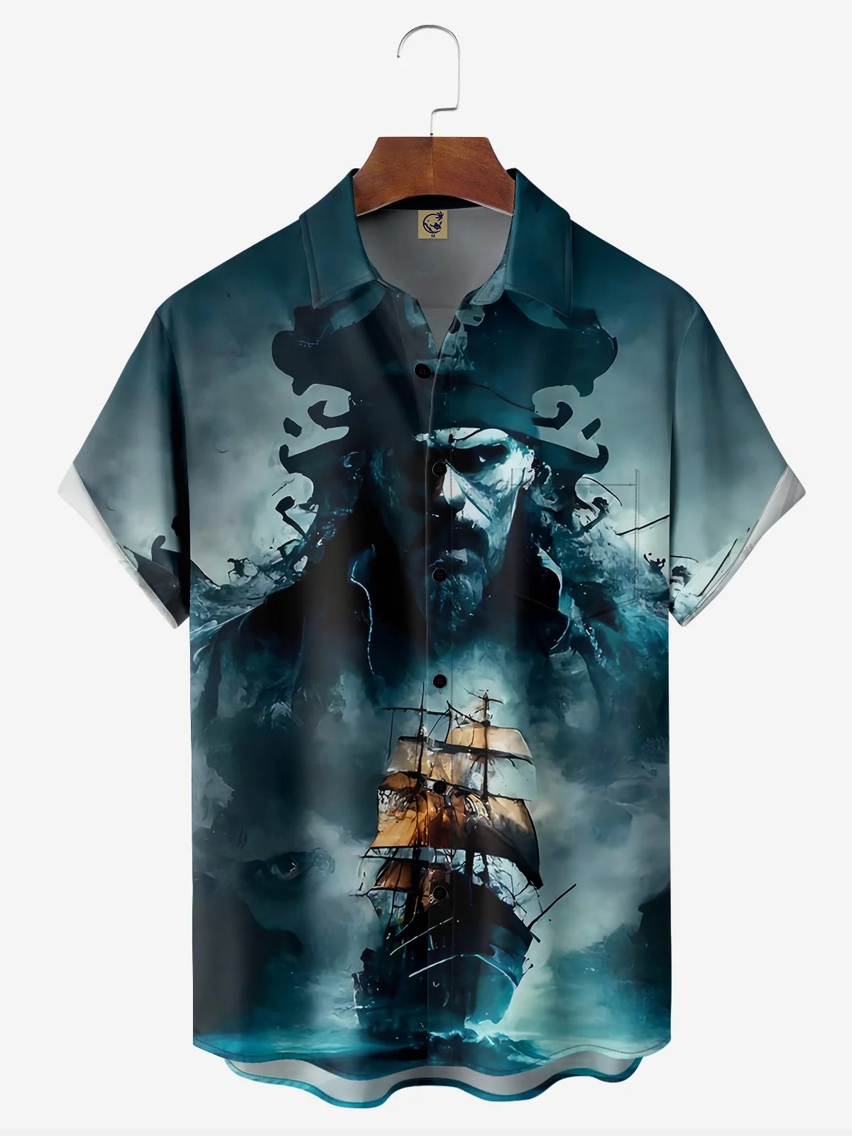 Sea Rover Chest Pocket Short Sleeve Hawaiian Shirt