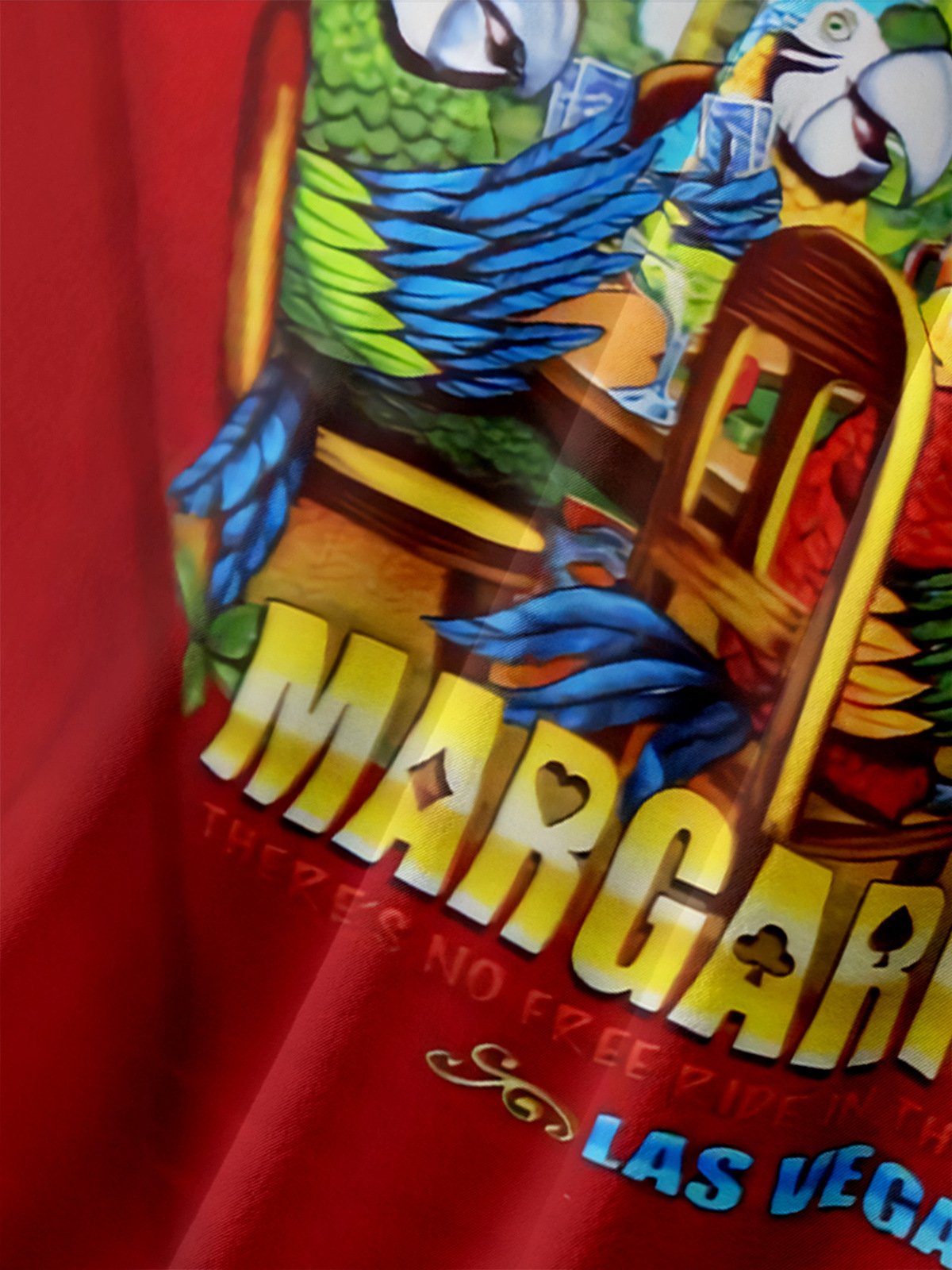Parrots Chest Pocket Short Sleeve Hawaiian Shirt