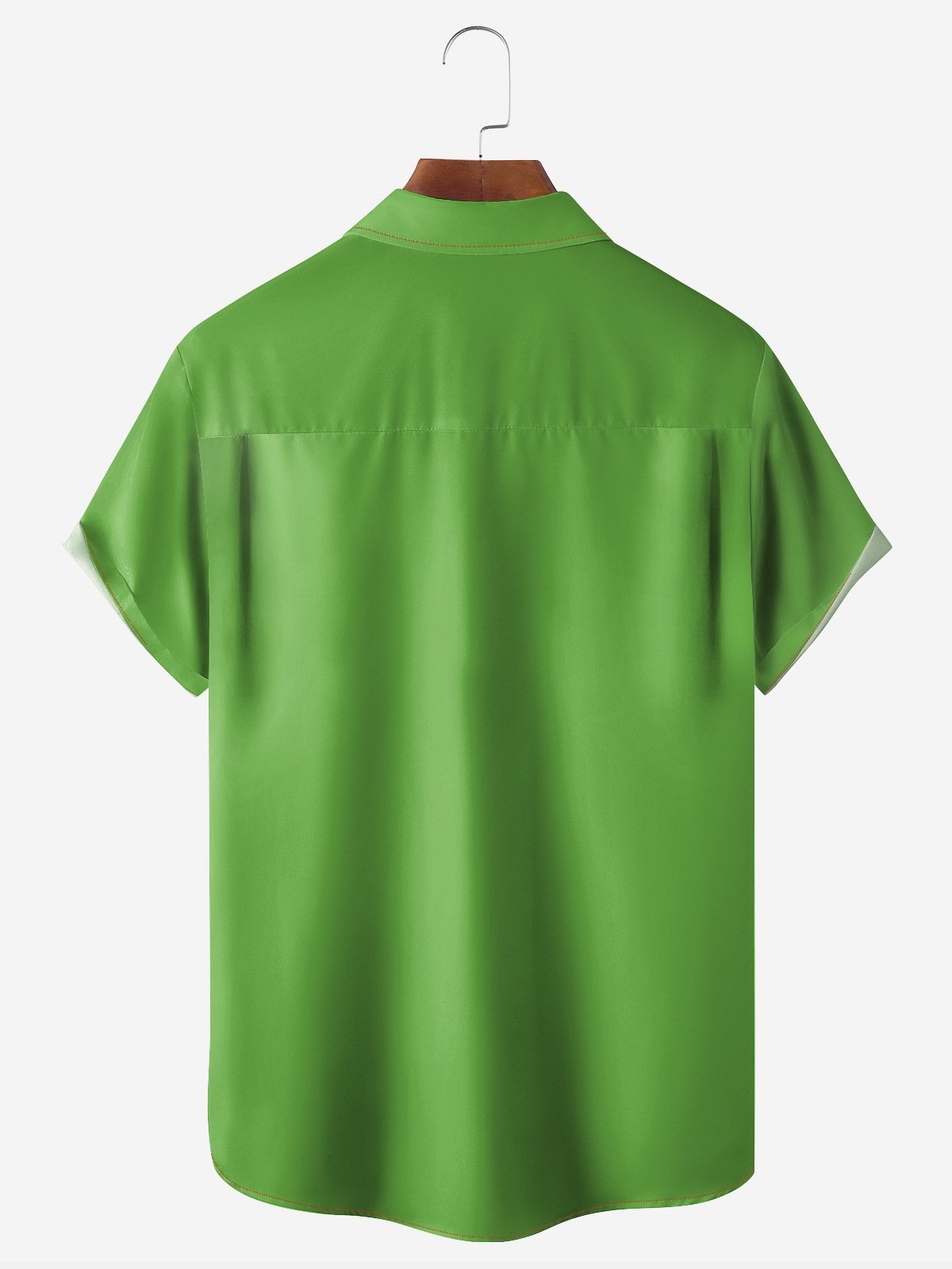 Christmas Chest Pocket Short Sleeve Bowling Shirt