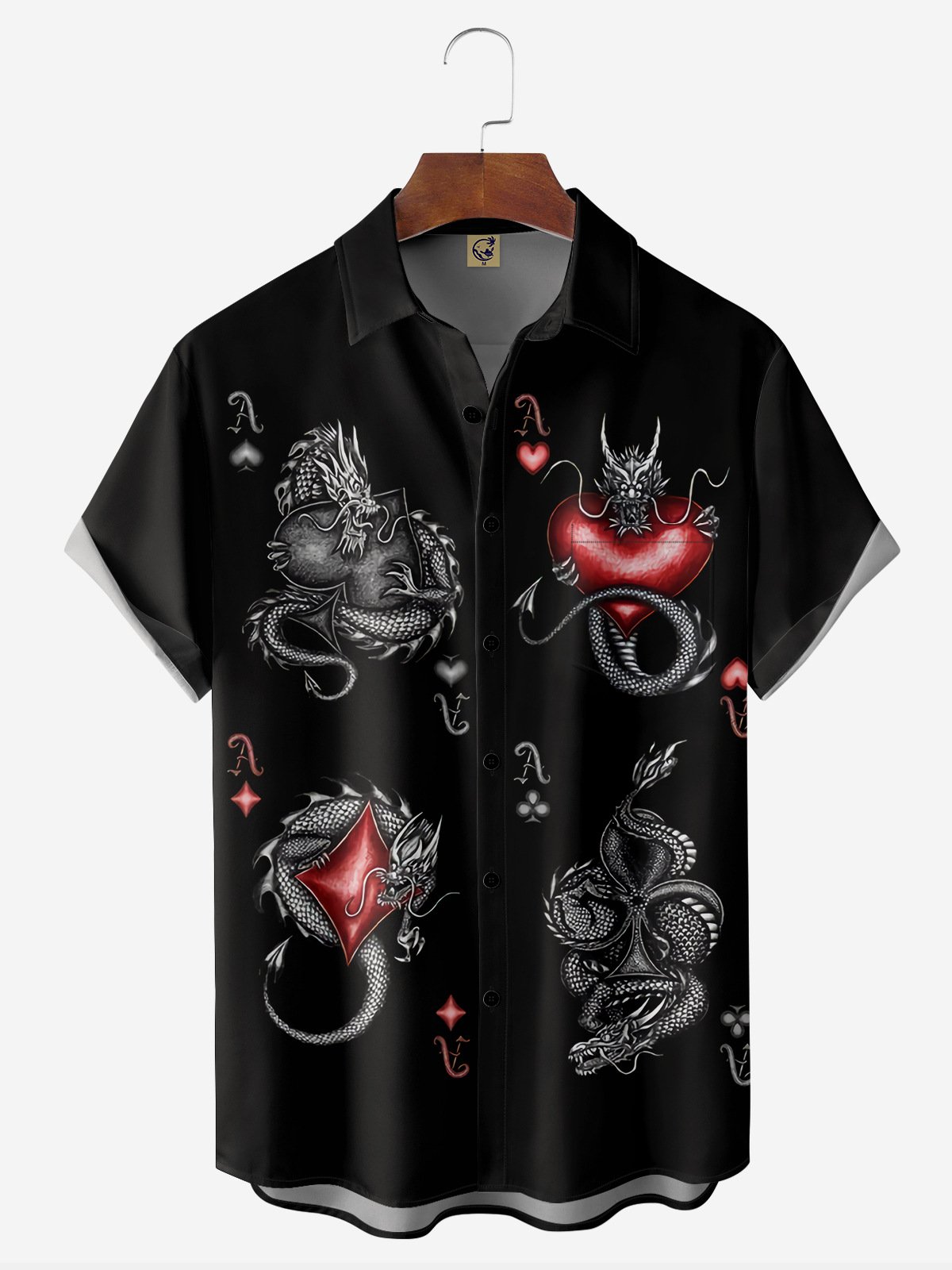 Paramount Poker Chest Pocket Short Sleeve Casual Shirt
