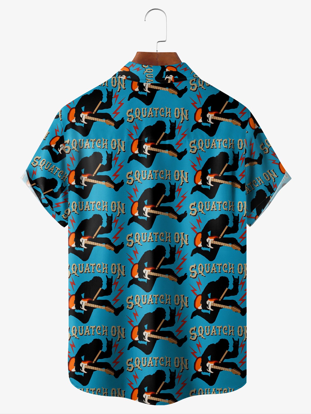 Musical Chest Pocket Short Sleeve Casual Shirt