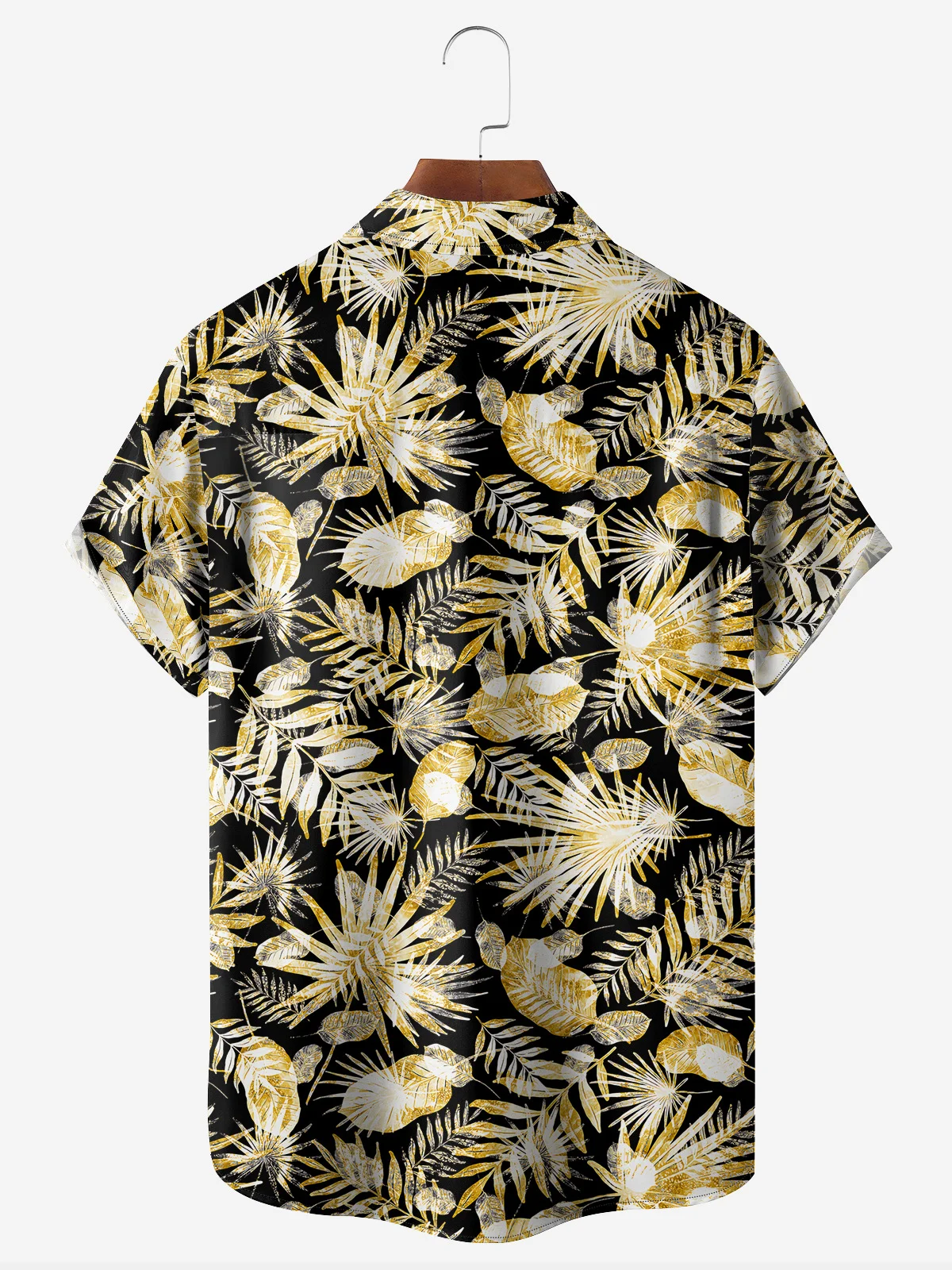 Tropical Floral Chest Pocket Short Sleeve Hawaiian Shirt