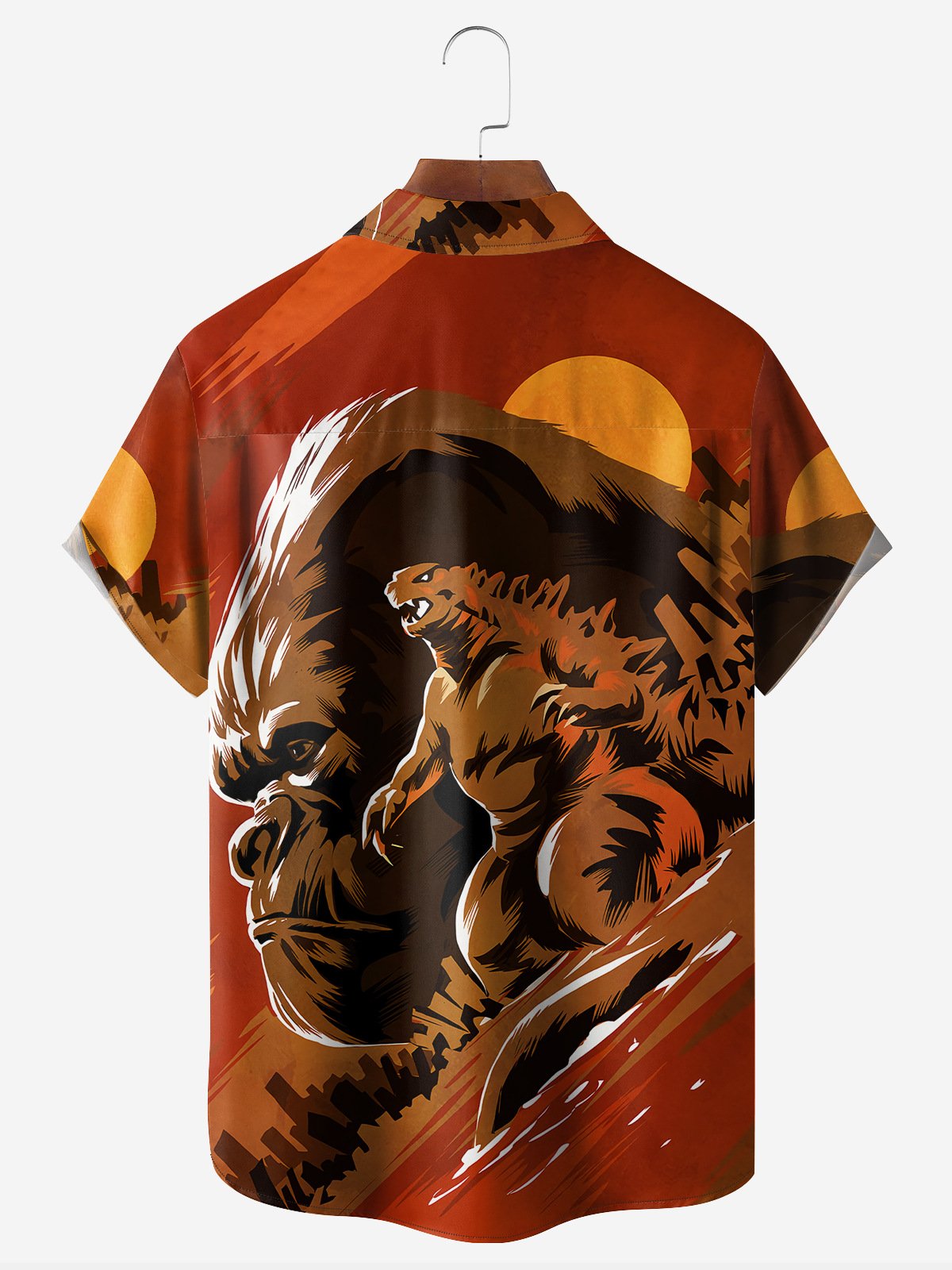 Gorilla Chest Pocket Short Sleeve Casual Shirt