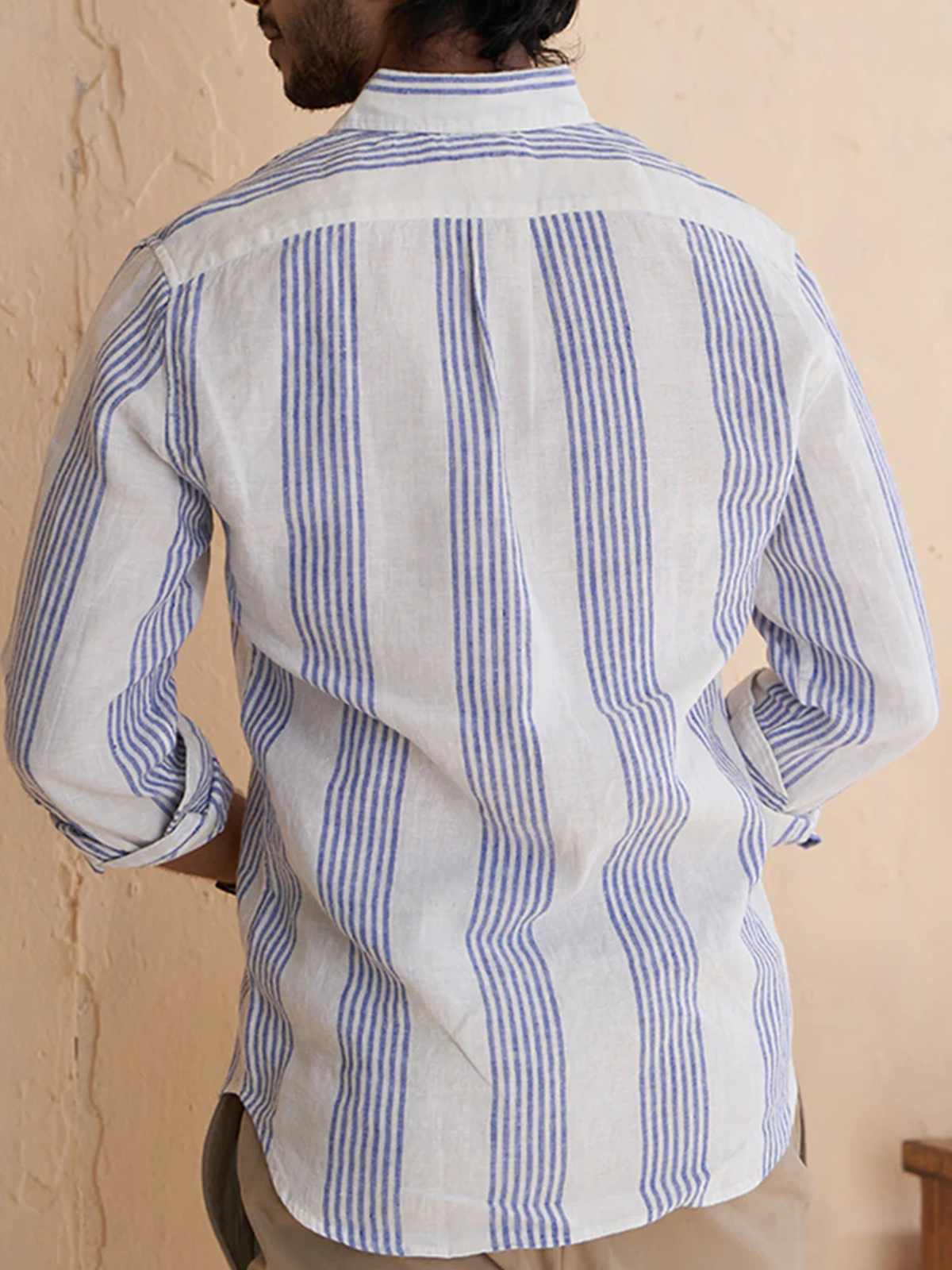 Striped Print Long Sleeve Casual Shirt