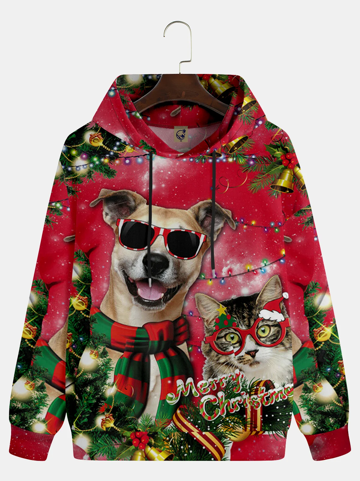 Christmas Cat Casual Hoodie