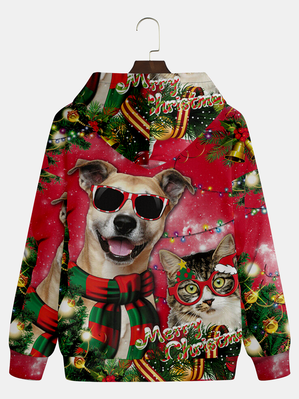 Christmas Cat Casual Hoodie