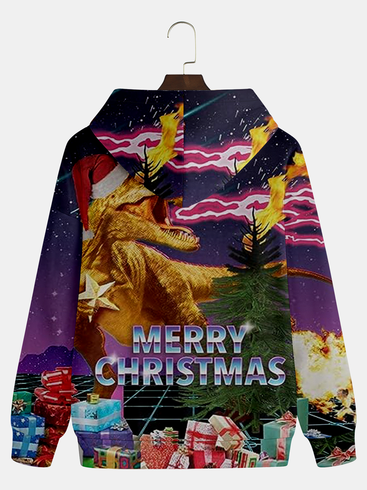 Christmas Dinosaur Hoodie