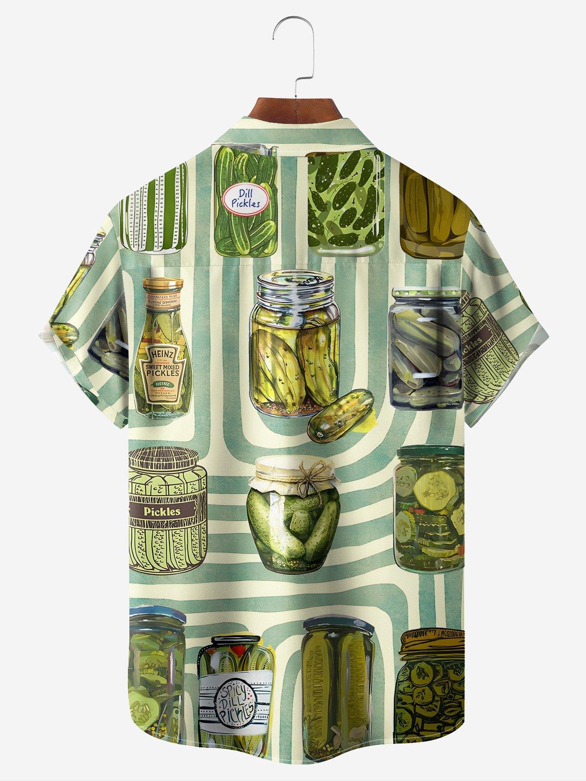 Pickle Jars Chest Pocket Short Sleeve Casual Shirt