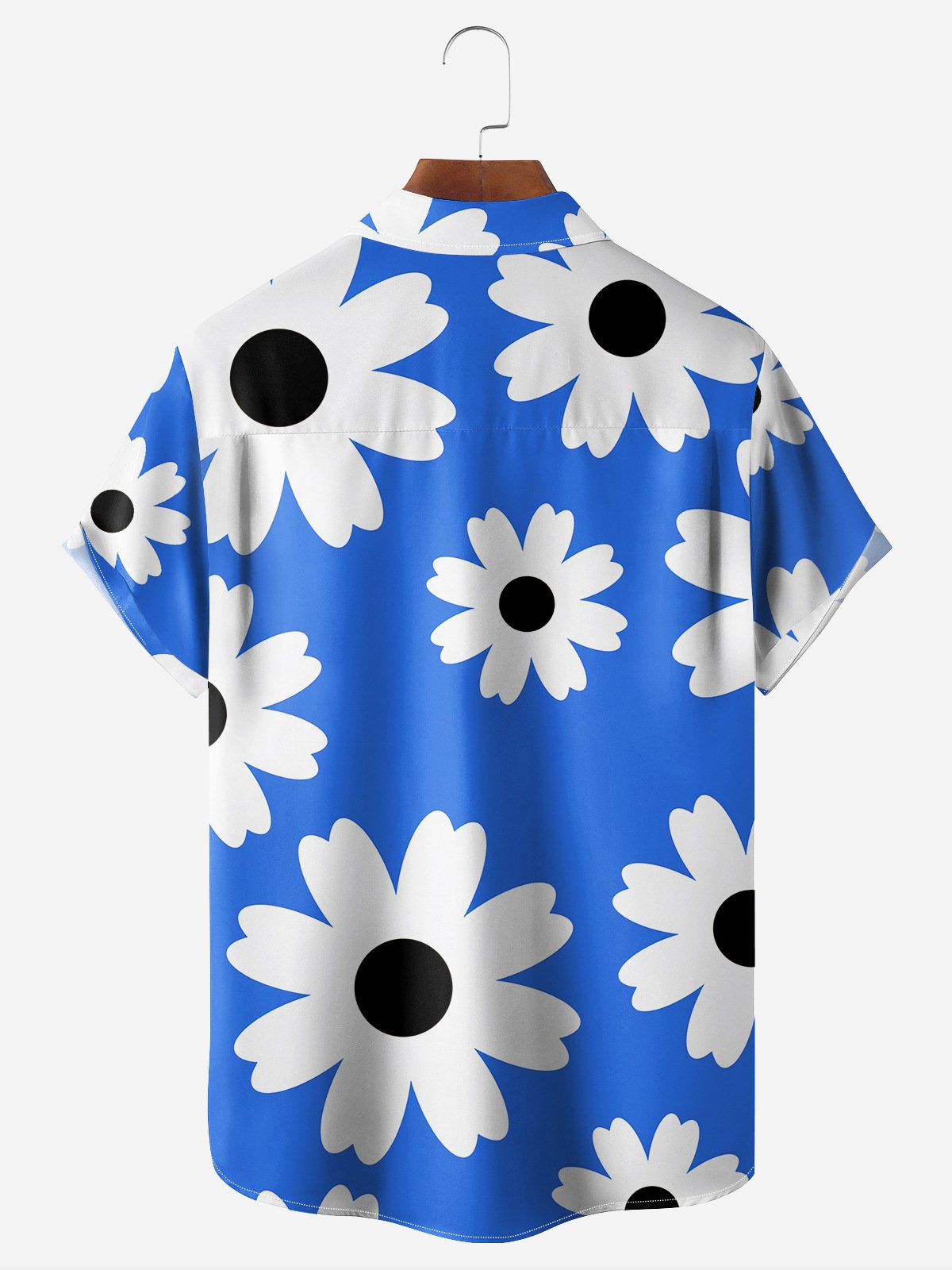 Floral Chest Pocket Short Sleeve Casual Shirt