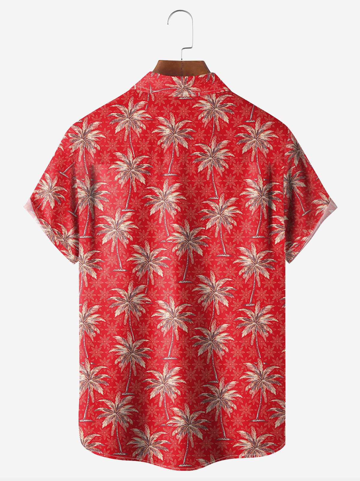 Tropical Coconut Tree Chest Bag Short Sleeve Hawaiian Shirt