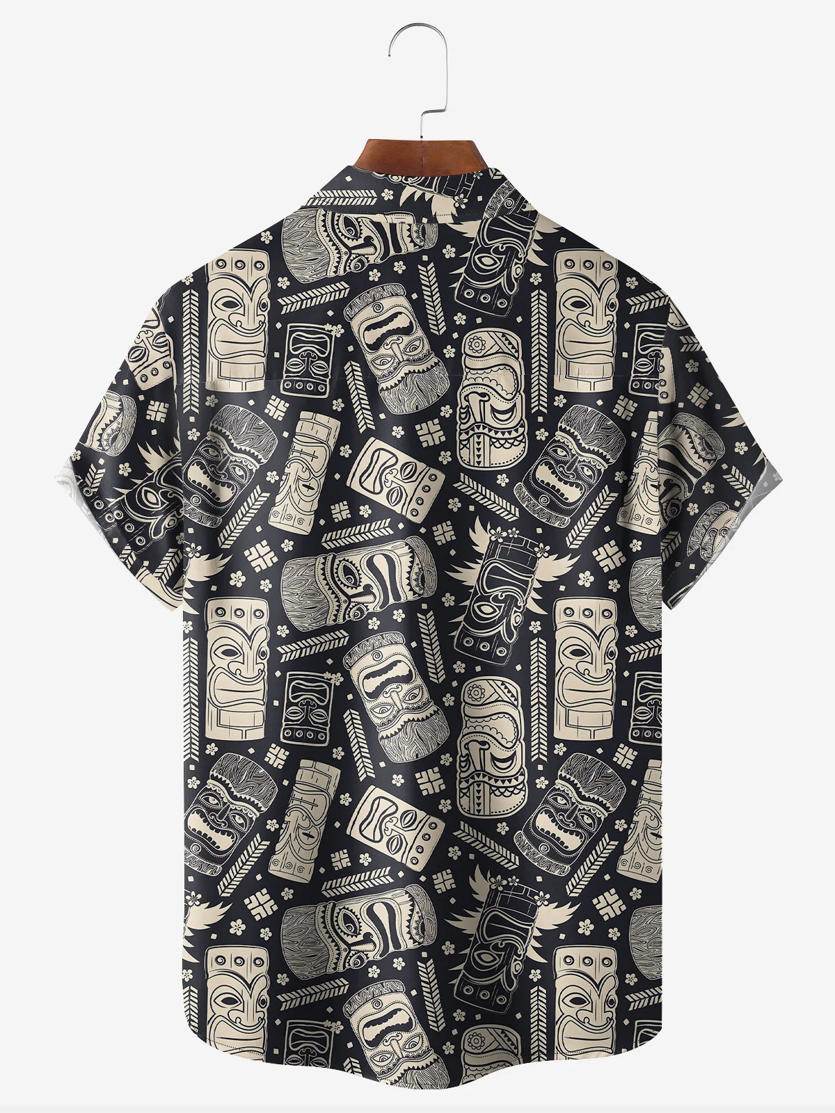 Hardaddy TIKI Chest Pocket Short Sleeve Hawaiian Shirt