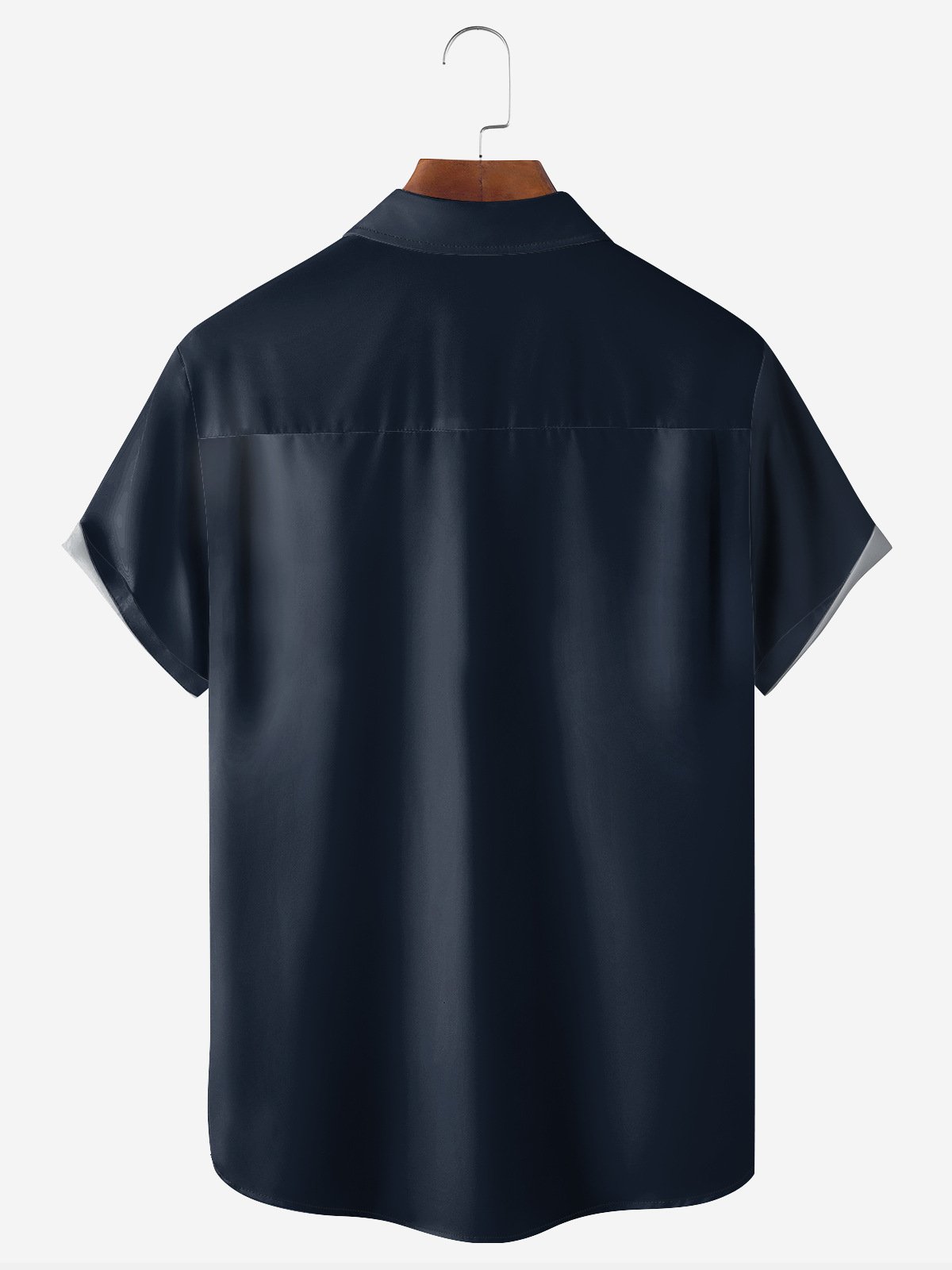Beer Chest Pocket Short Sleeve Bowling Shirt