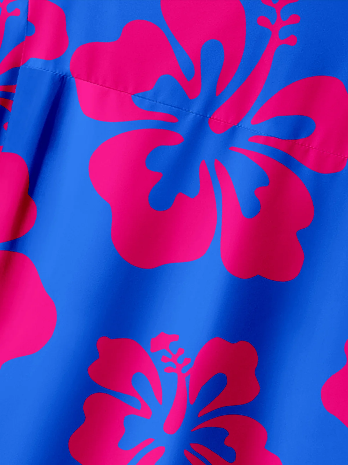 Floral Chest Pocket Short Sleeve Hawaiian Shirt