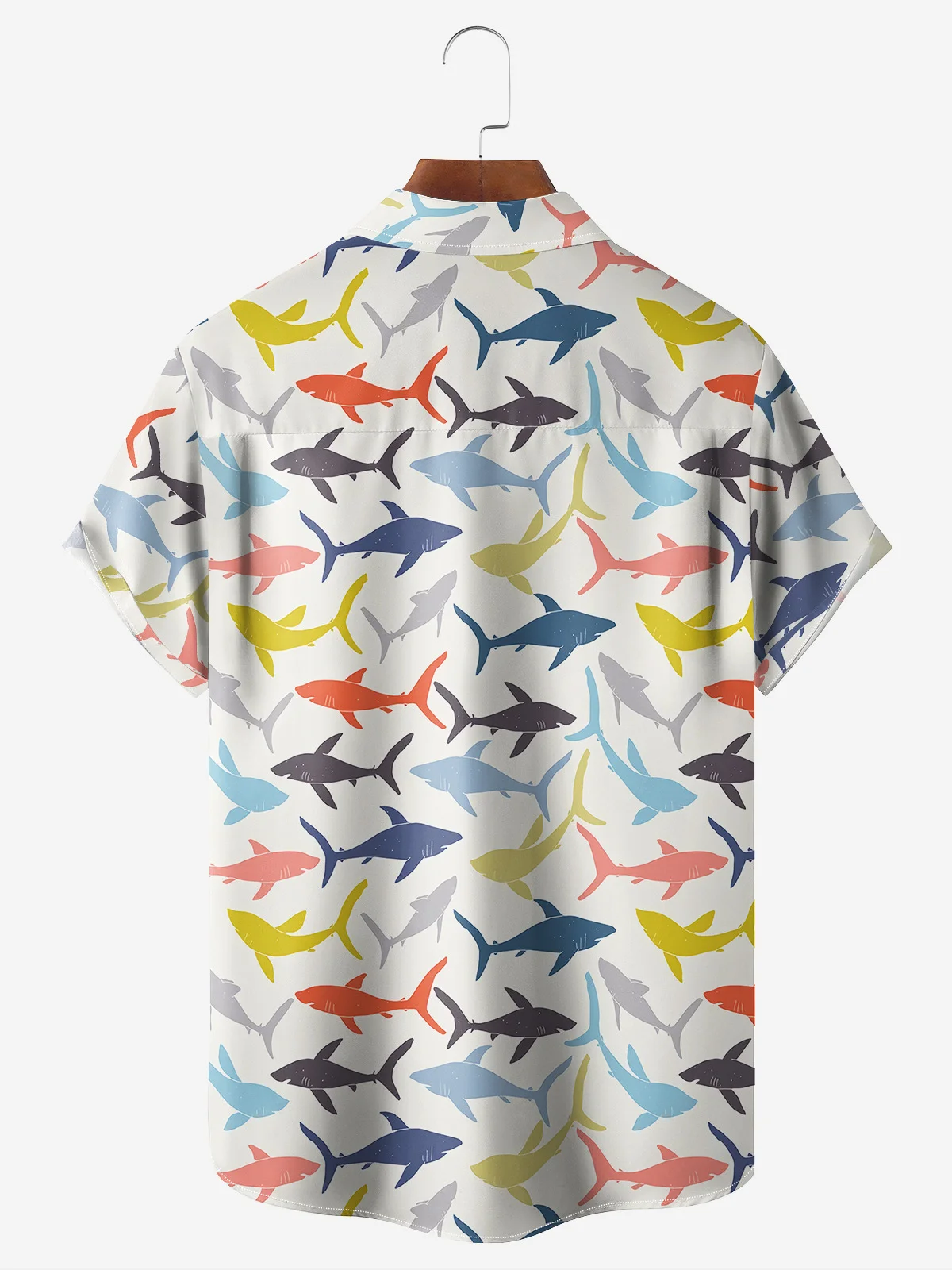 Hardaddy Shark Chest Pocket Short Sleeve Casual Shirt